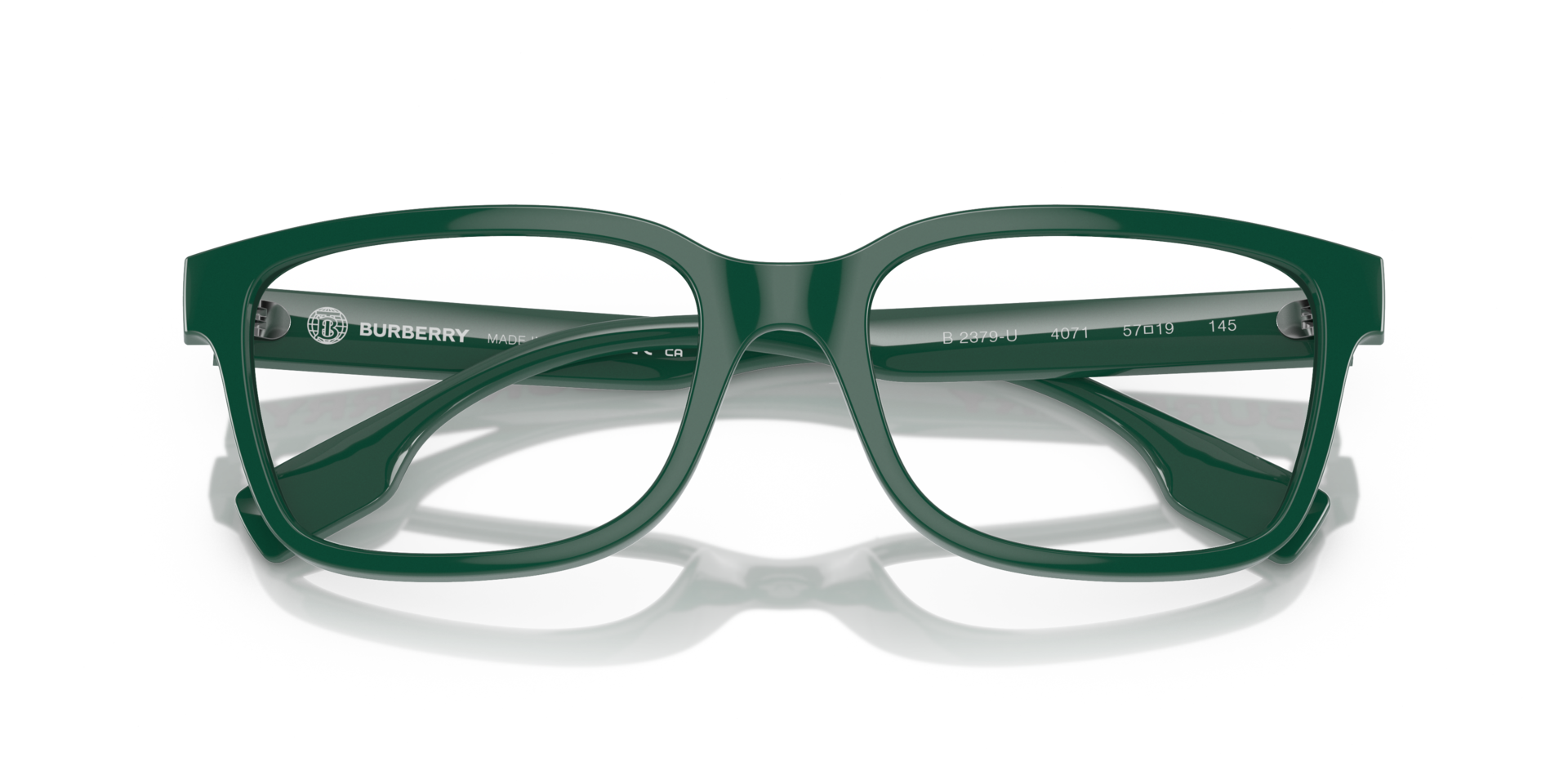 BE2379U Green PlasticEyeglass Frames for Glasses Direct, Closed View