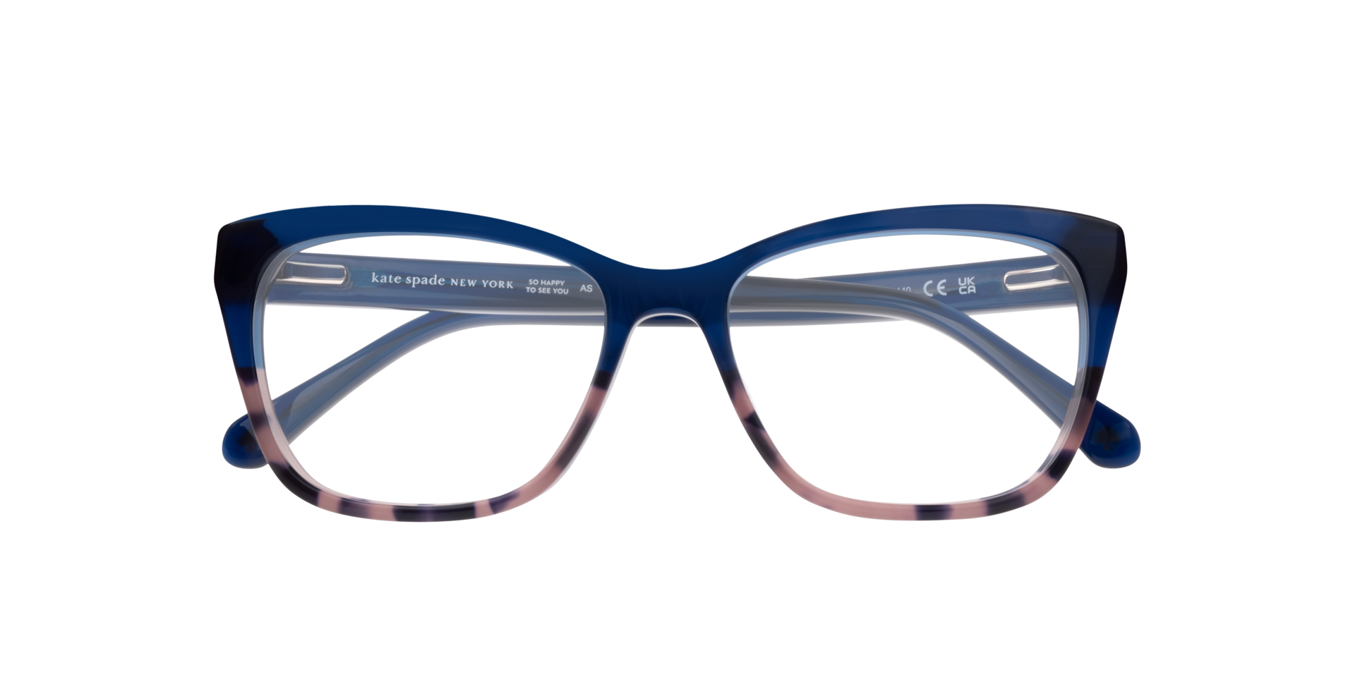 Celestine Blue AcetateEyeglass Frames for Glasses Direct, Closed View
