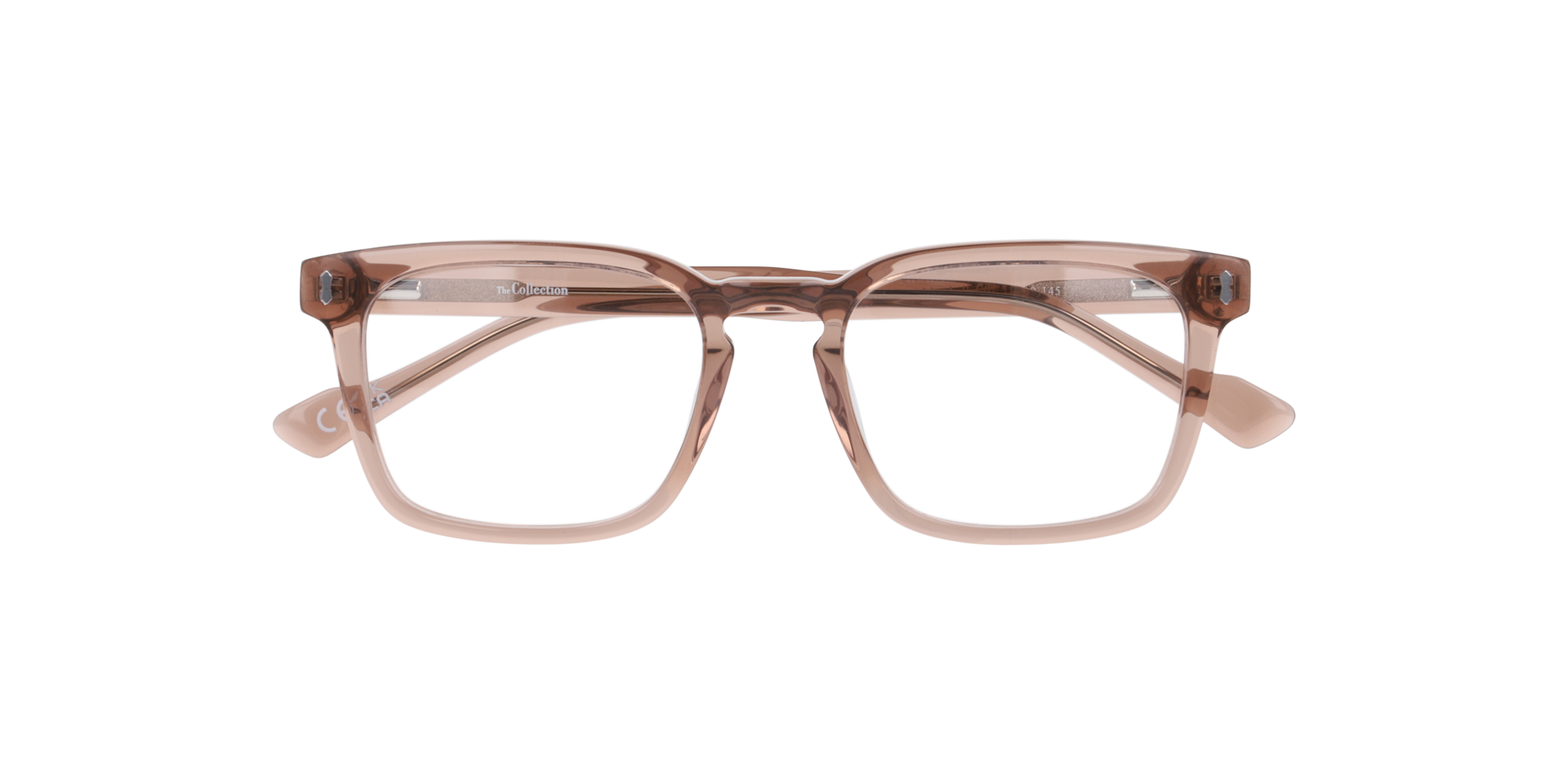 Marshall Crystal Light Brown AcetateEyeglass Frames for Glasses Direct, Closed View