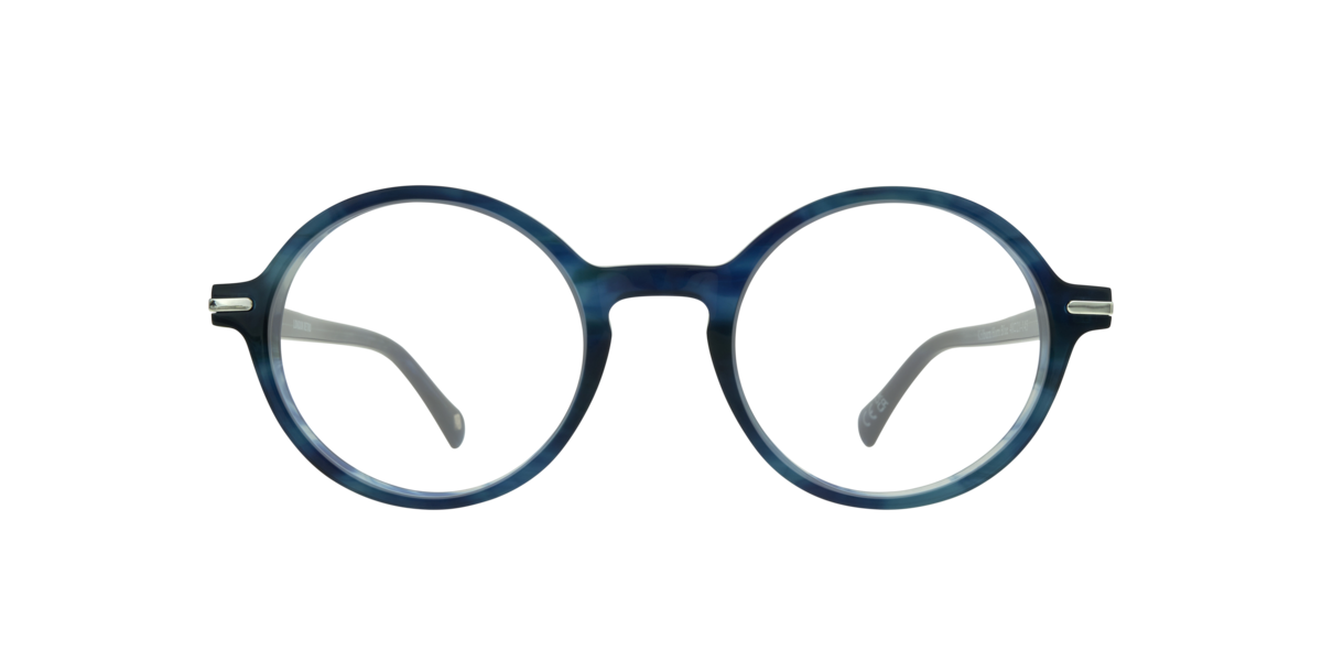 Horn Blue round Acetate eyeglasses Online - Full Rim - Kilburn