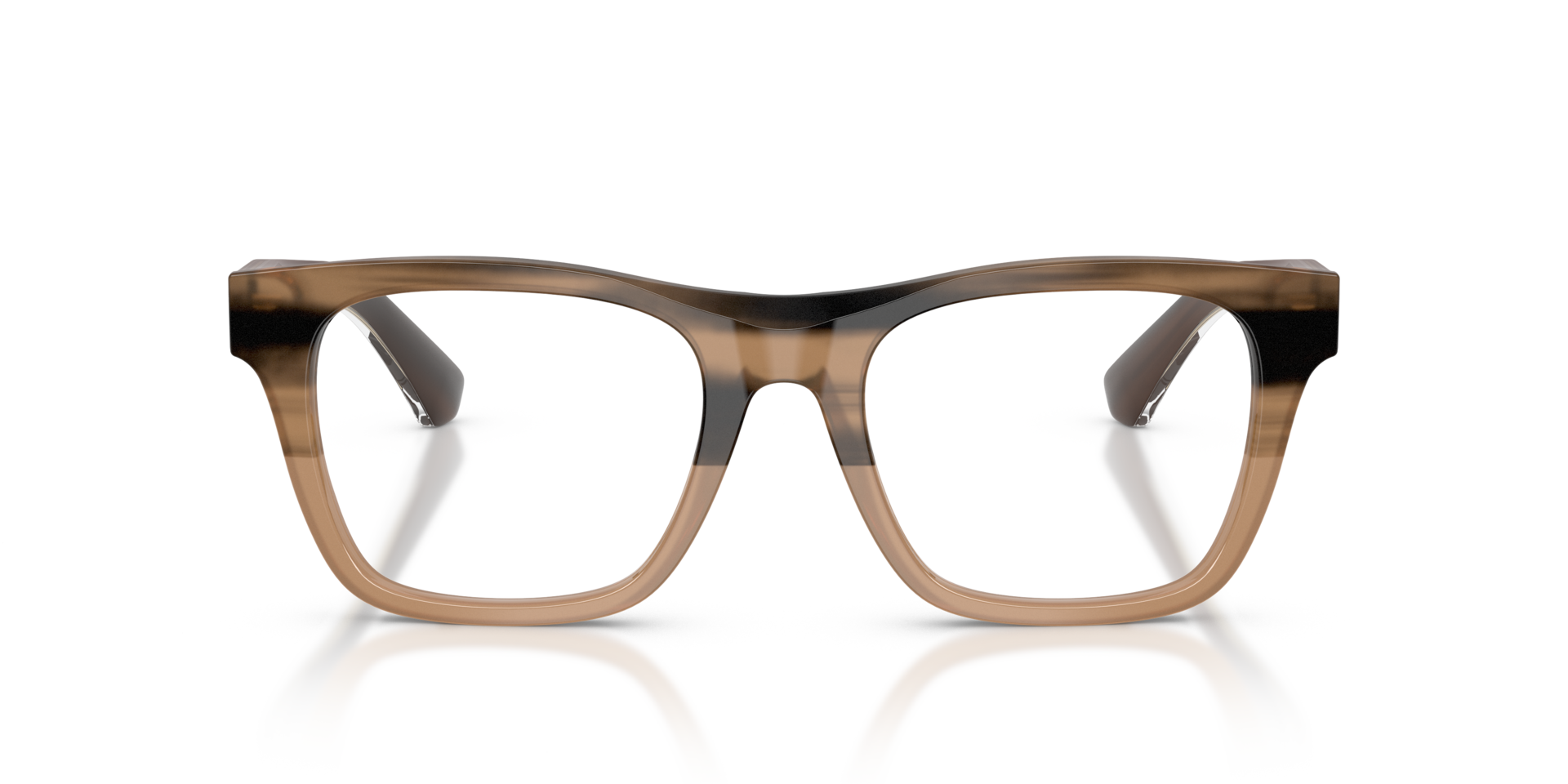 BE2445 Striped Beige AcetateEyeglass Frames for Glasses Direct, Front View
