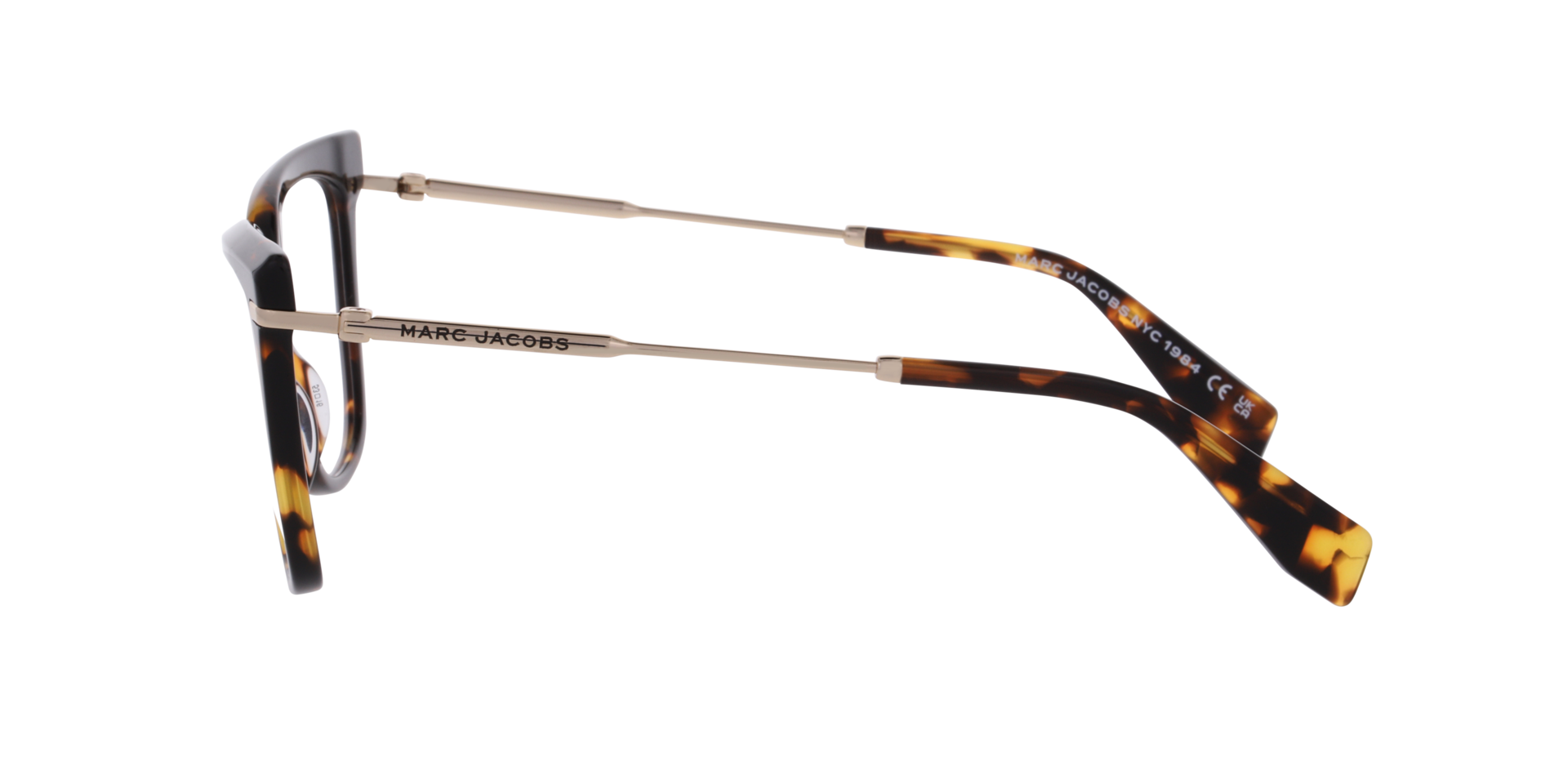 MARC 891 Tortoise Gold AcetateEyeglass Frames for Glasses Direct, Side View