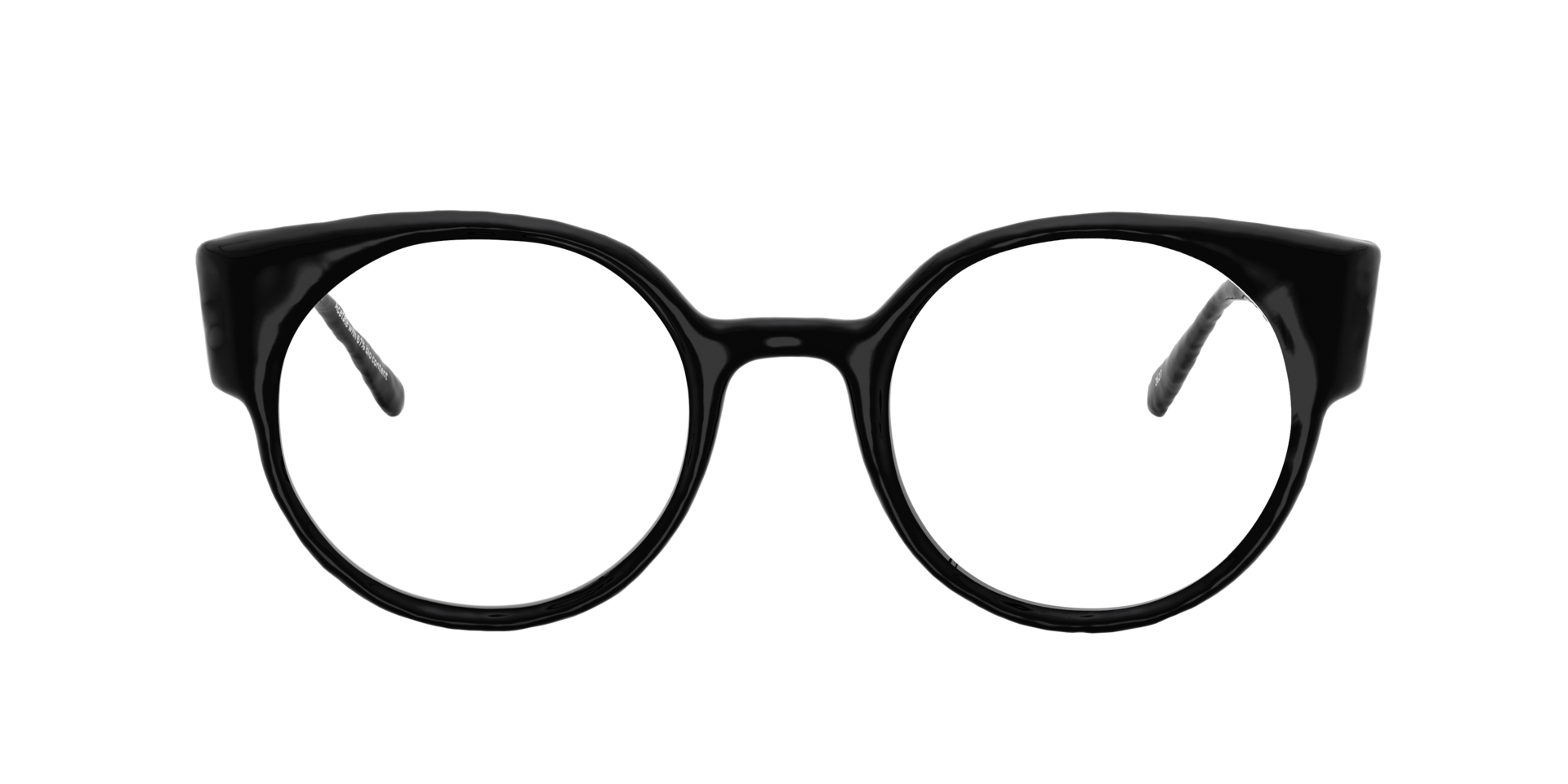 Margo Black AcetateEyeglass Frames for Glasses Direct, Front View