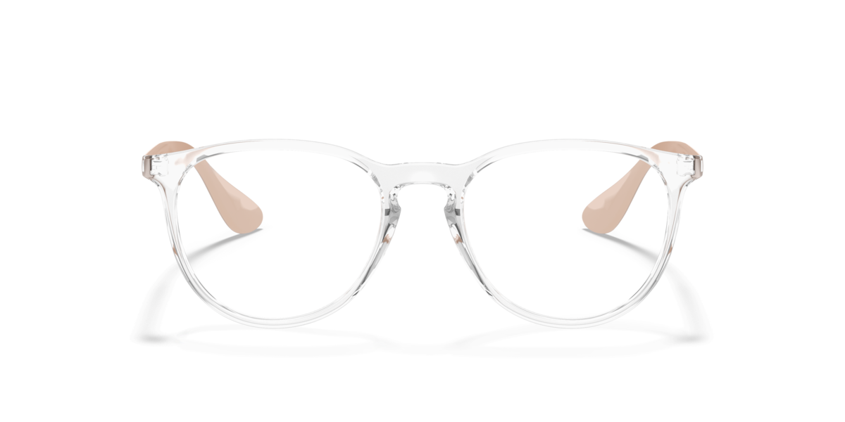 Ray-Ban Women's Transparent Round Plastic Eyeglasses Online - Full Rim - Rb7046