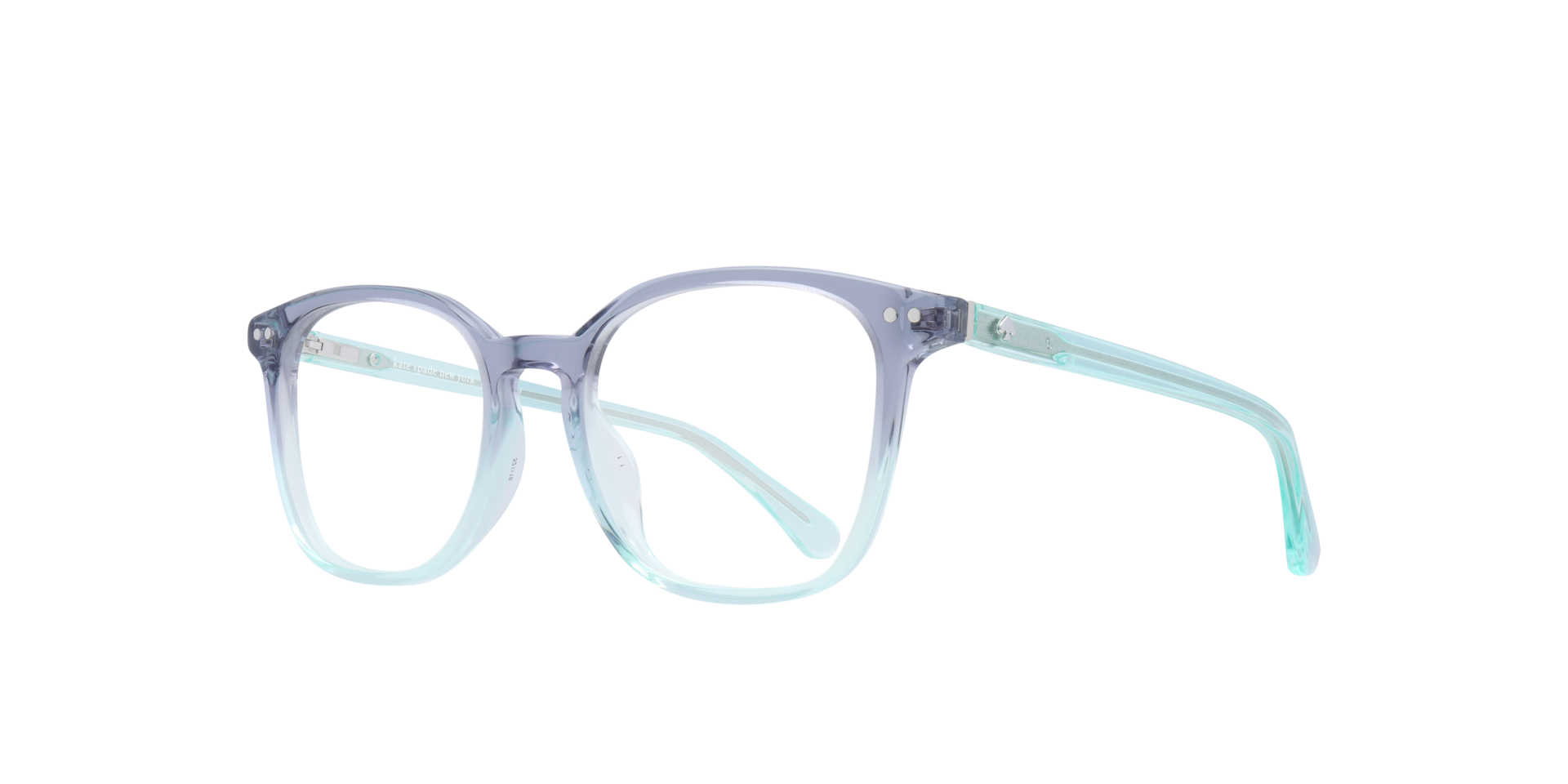 Hermione/G Light Blue AcetateEyeglass Frames for Glasses Direct, Angle View