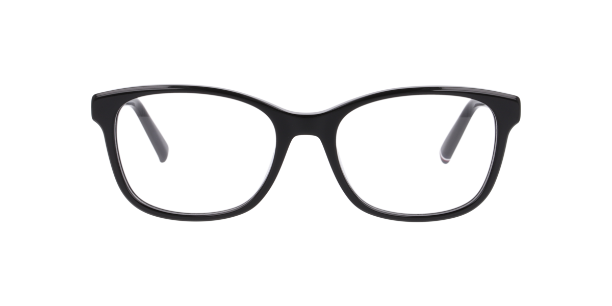 Tommy Hilfiger Women's Black Rectangle Acetate Eyeglasses Online - Full Rim - Th 2229