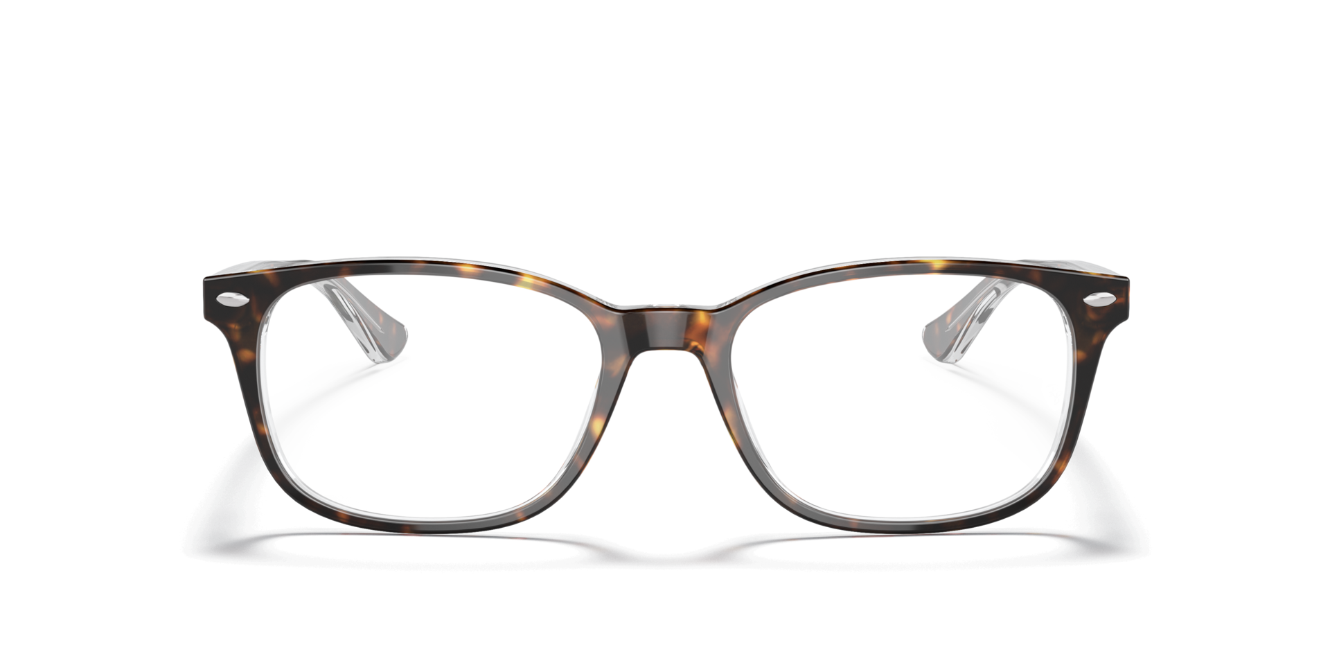 RB5375 Havana On Transparent AcetateEyeglass Frames for Glasses Direct, Front View