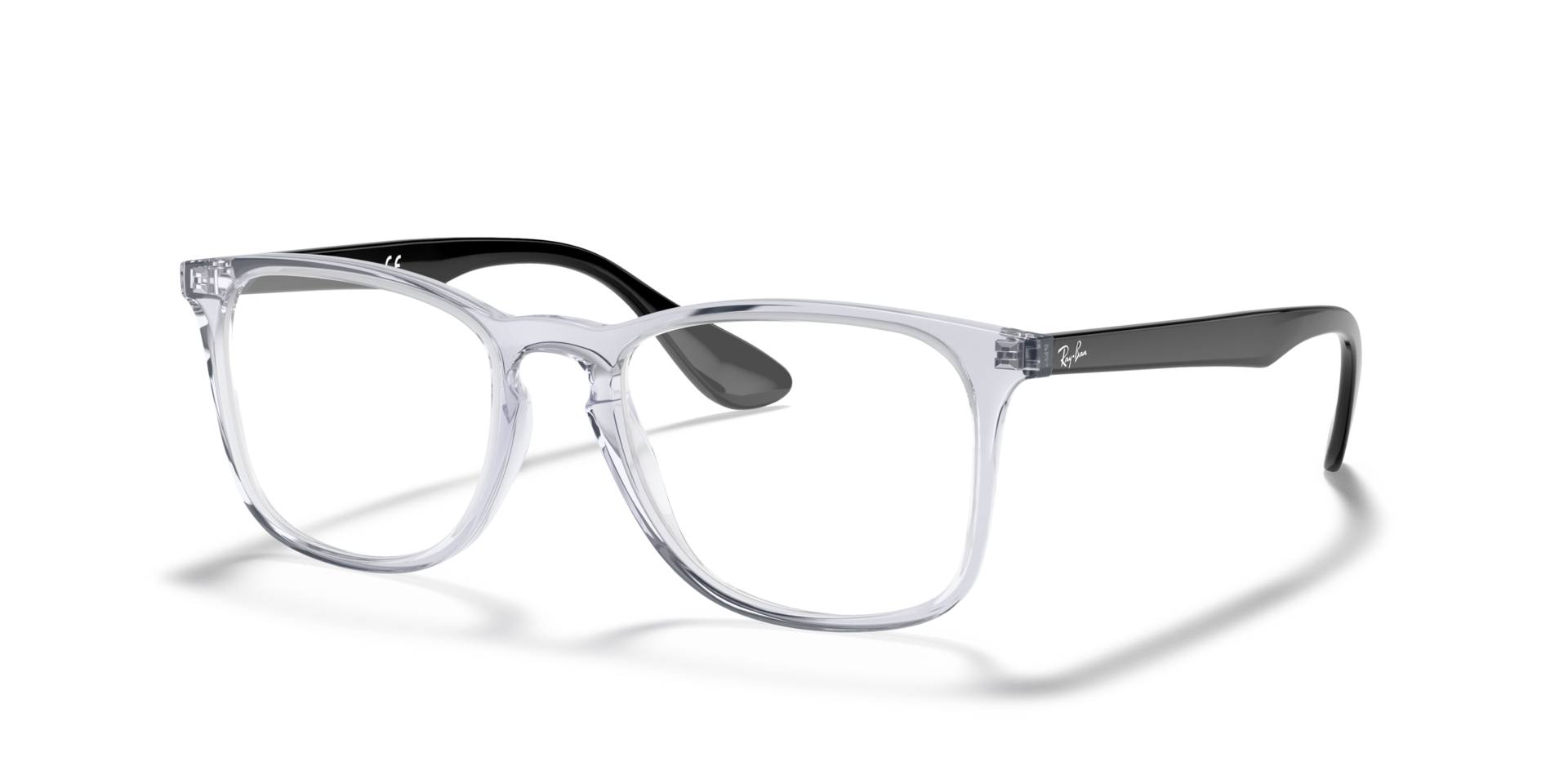 RB7074 Transparent PlasticEyeglass Frames for Glasses Direct, Angle View