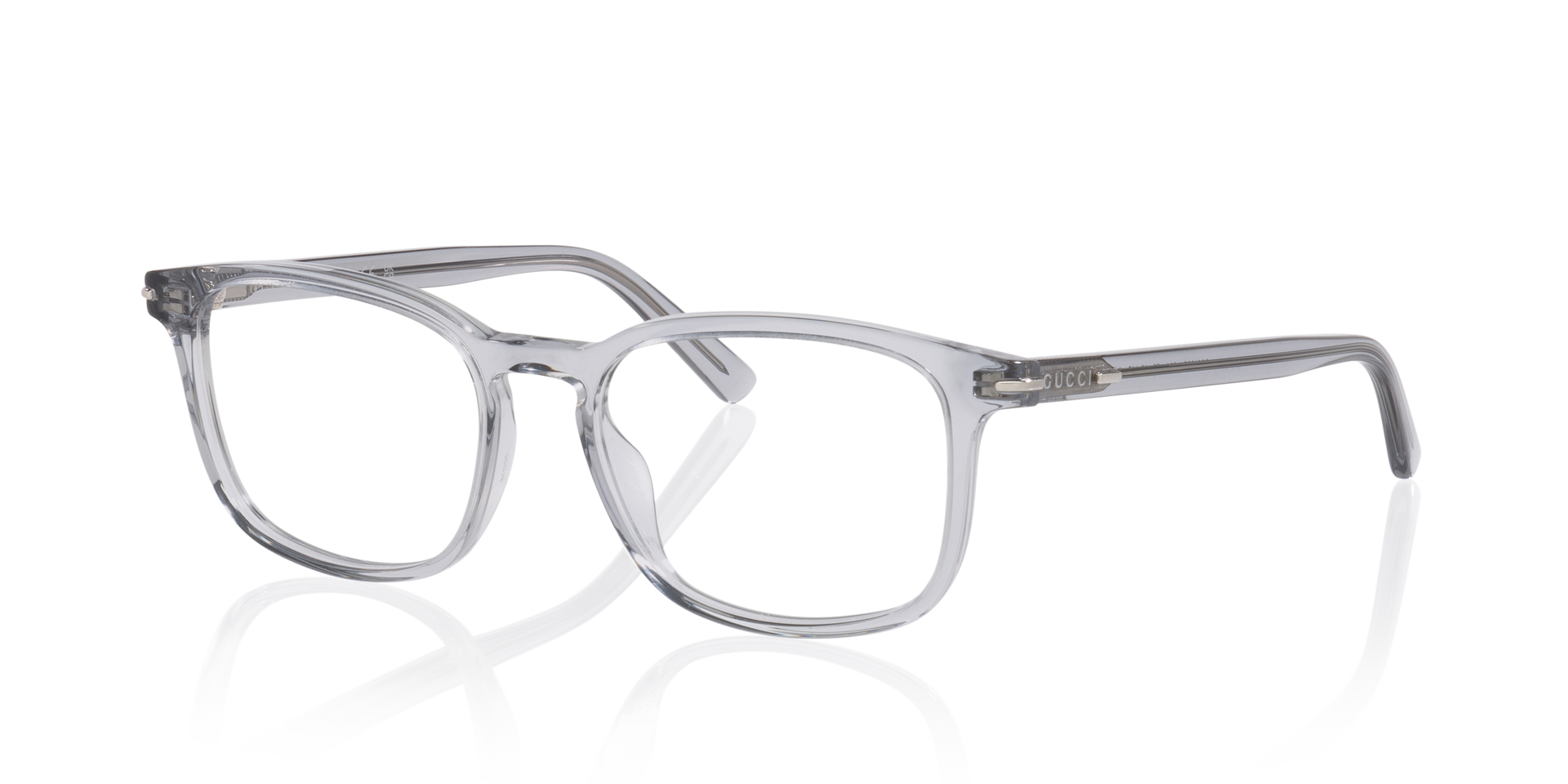 Gg2129O Grey AcetateEyeglass Frames for Glasses Direct, Angle View