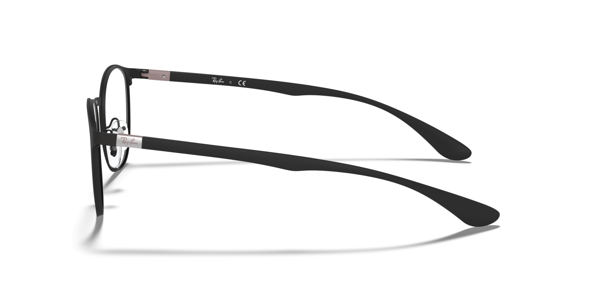 RB6355 Optics Black MetalEyeglass Frames for Glasses Direct, Side View