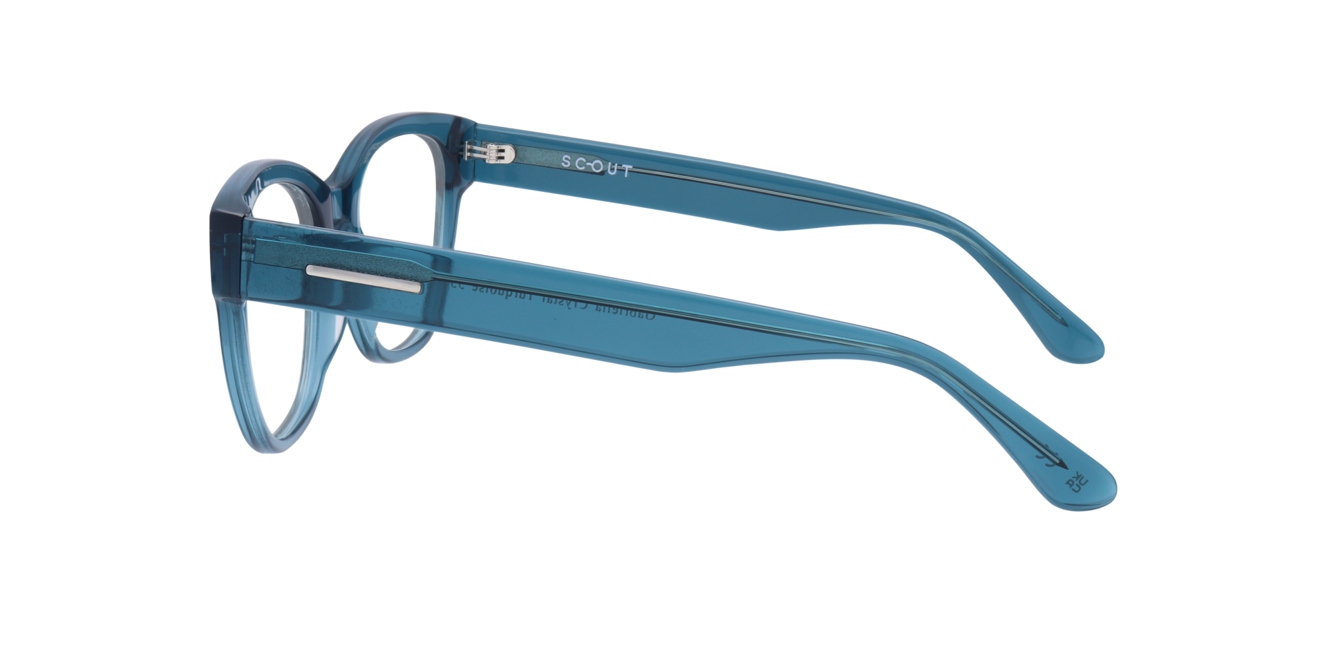 Gabriella Crystal Turquoise AcetateEyeglass Frames for Glasses Direct, Side View