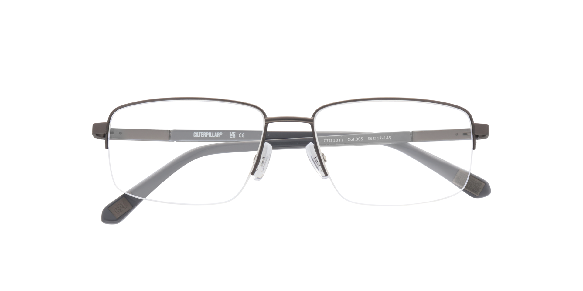 CTO 3011 Gunmetal MetalEyeglass Frames for Glasses Direct, Closed View