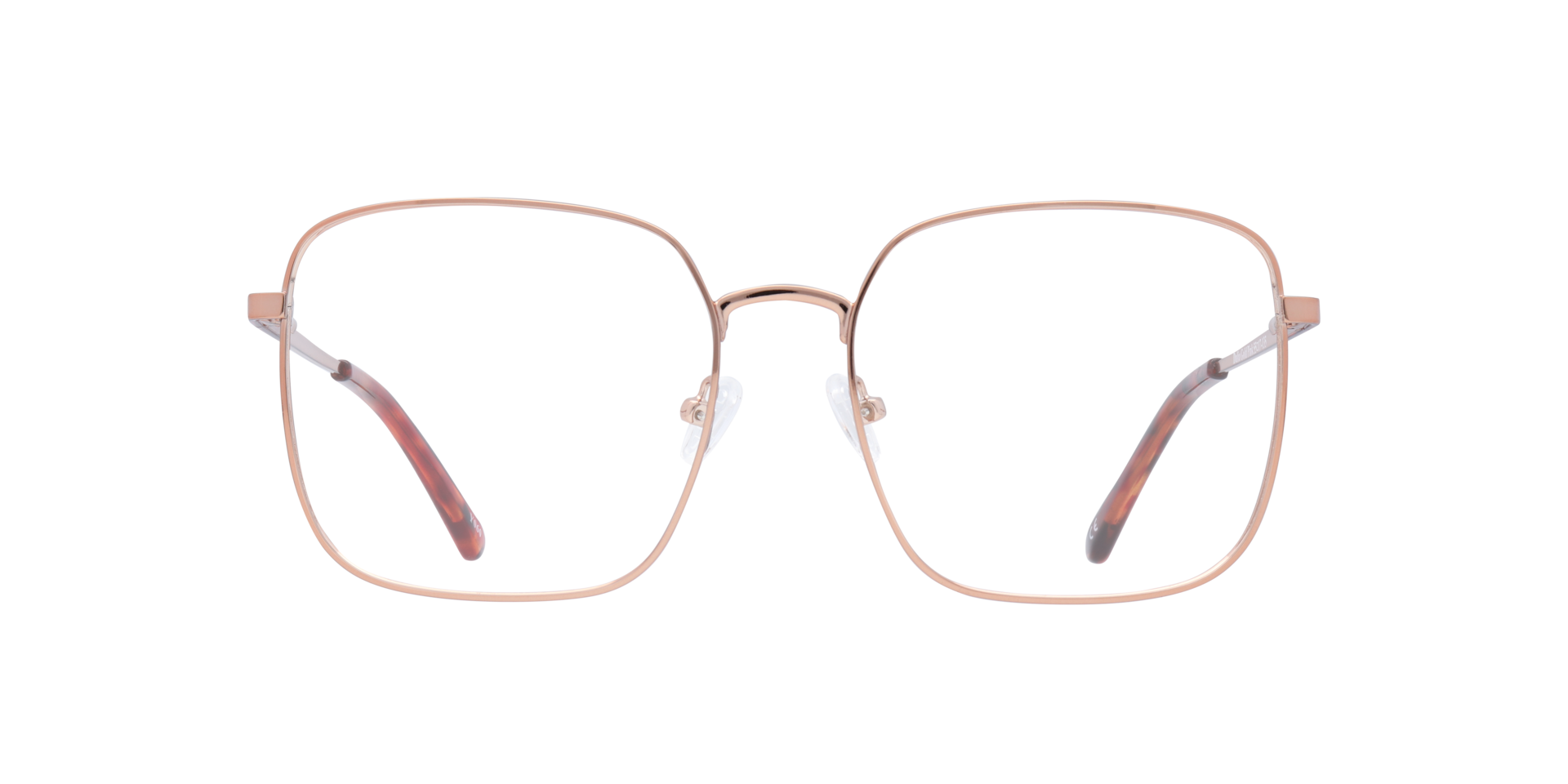 Dalia Gold Pink MetalEyeglass Frames for Glasses Direct, Front View