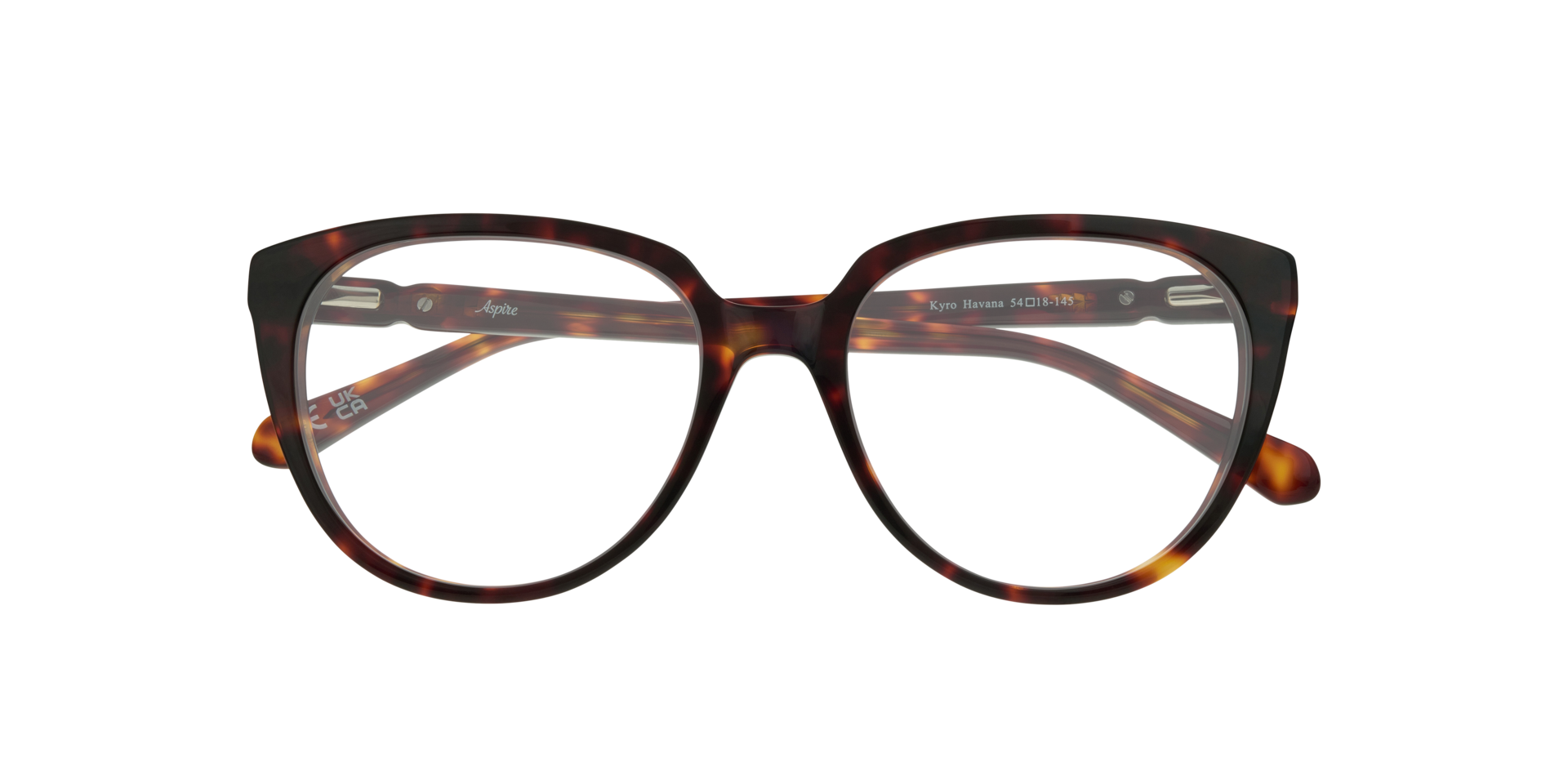 Kyro Havana AcetateEyeglass Frames for Glasses Direct, Closed View