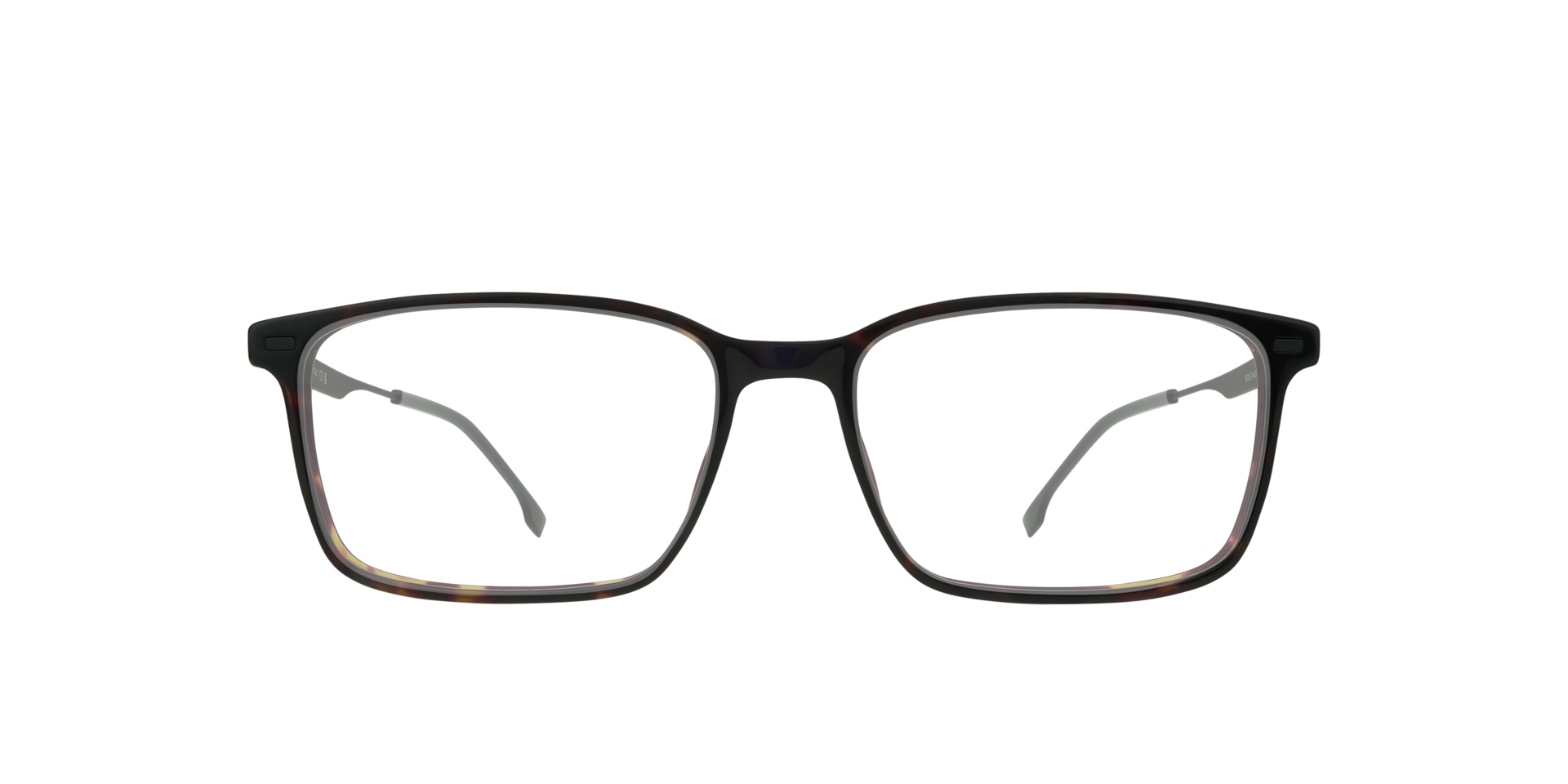 BOSS 1643 Tortoise Black AcetateEyeglass Frames for Glasses Direct, Front View