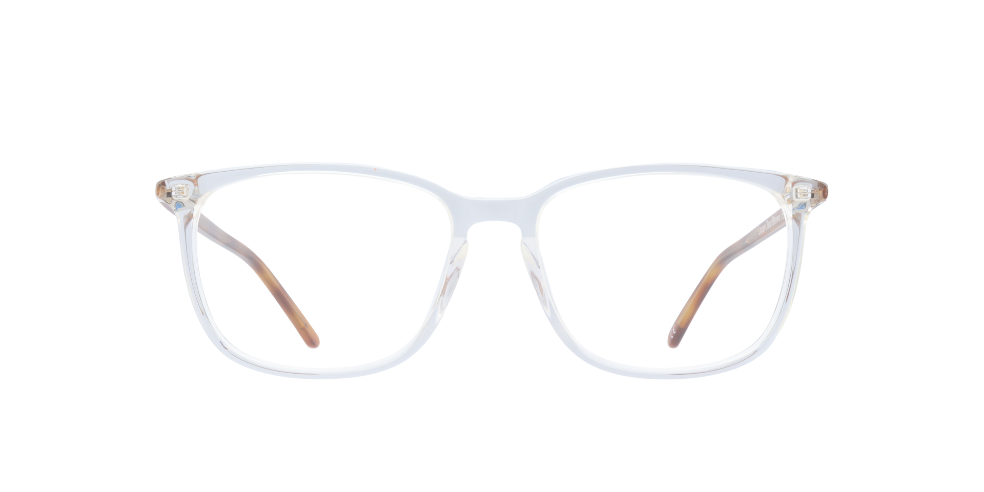 Glasses Direct ™ -Lucas Rectangle Clear & Brown Full Rim Eyeglasses