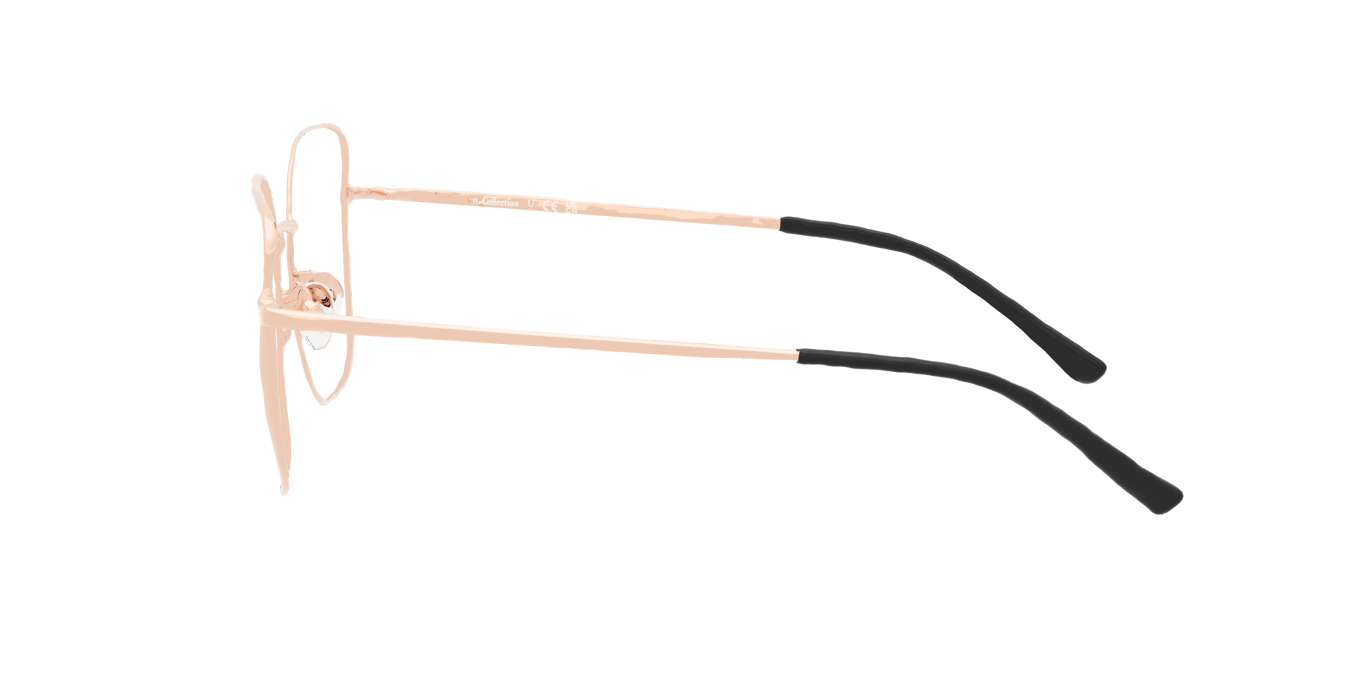 Monique Copper MetalEyeglass Frames for Glasses Direct, Side View