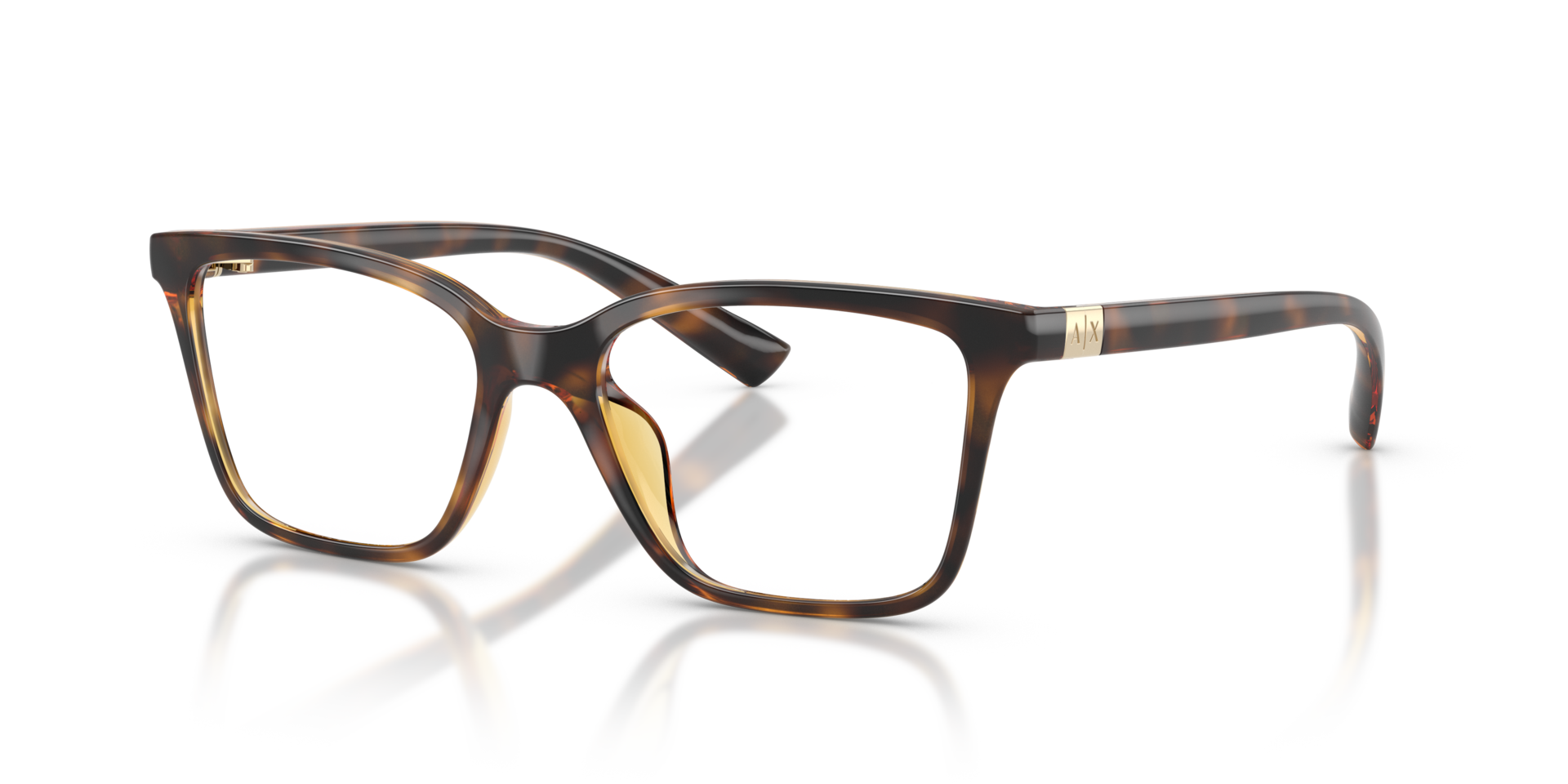 AX3146U Shiny Havana PlasticEyeglass Frames for Glasses Direct, Angle View
