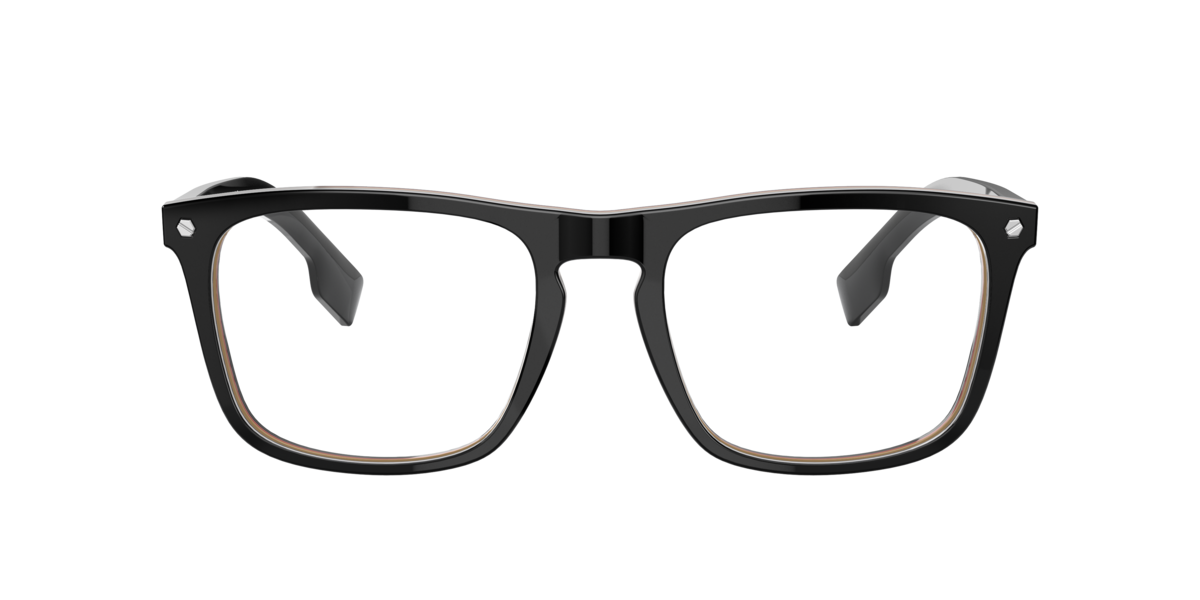 Burberry Black Be2340 Bolton 3798 Man Optical Frames Acetate Squared Normal - Image 4