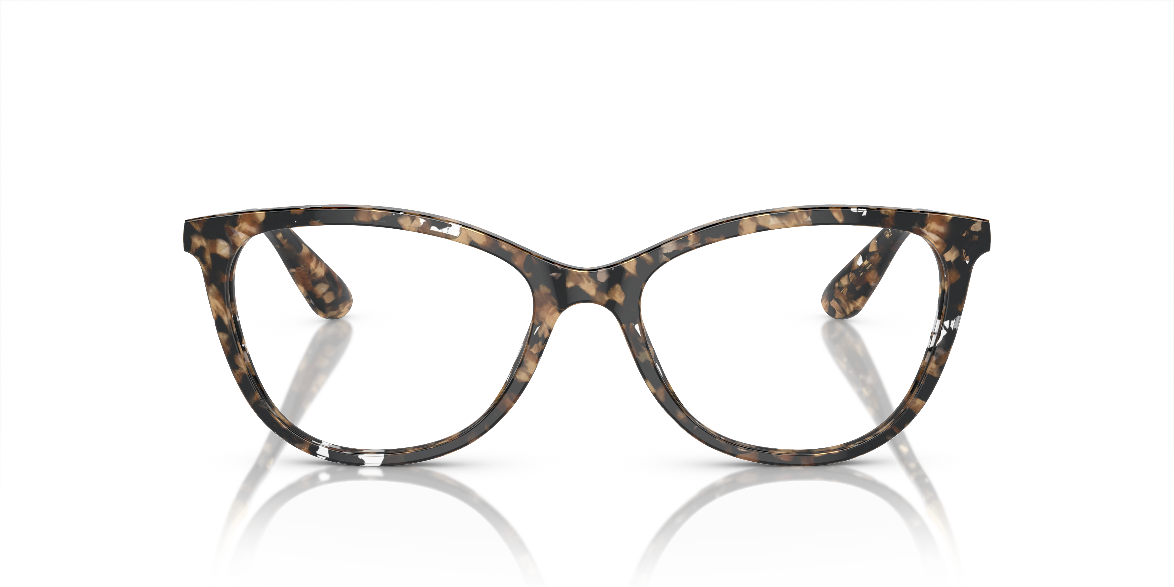 DG3258 Cube Black & Gold AcetateEyeglass Frames for Glasses Direct, Front View