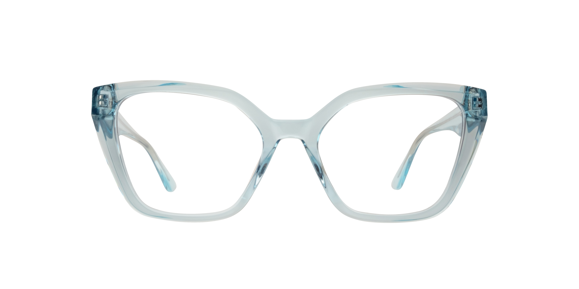 Helen Crystal Light Green AcetateEyeglass Frames for Glasses Direct, Front View