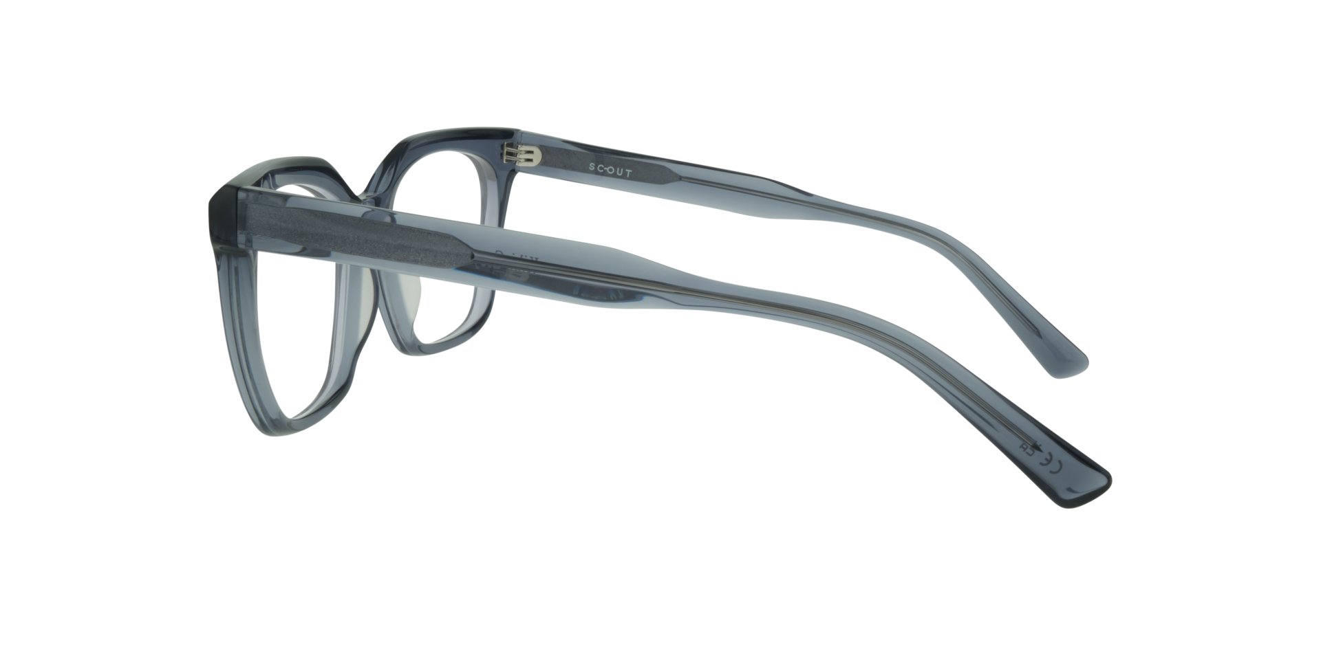 Kiki Grey Blue AcetateEyeglass Frames for Glasses Direct, Side View
