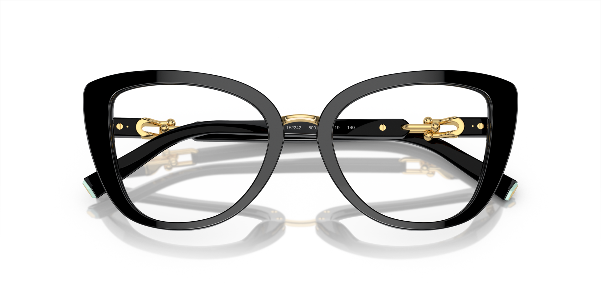 TF2242 Black AcetateEyeglass Frames for Glasses Direct, Closed View