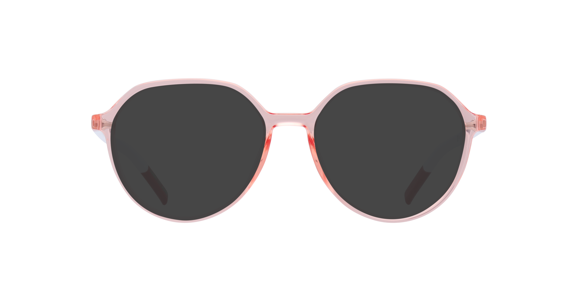 TJ 0011 Pink White PlasticEyeglass Frames for Glasses Direct, with Tinted Lenses