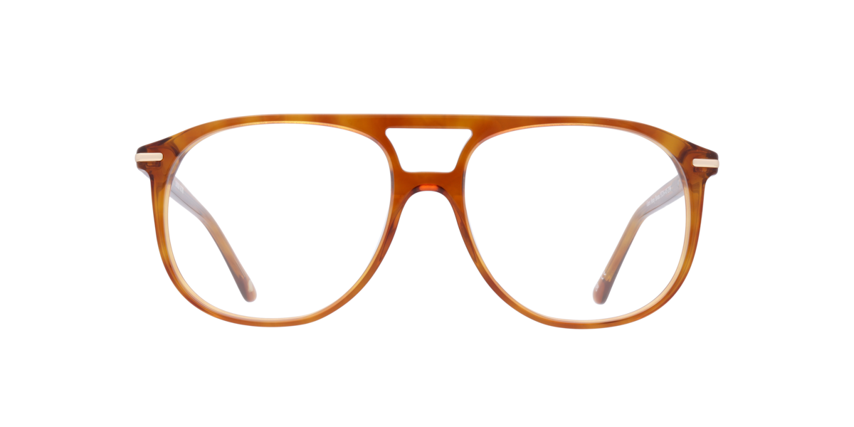 London Retro Unisex Honey Havana Pilot Acetate Eyeglasses Online - Full Rim - Gants