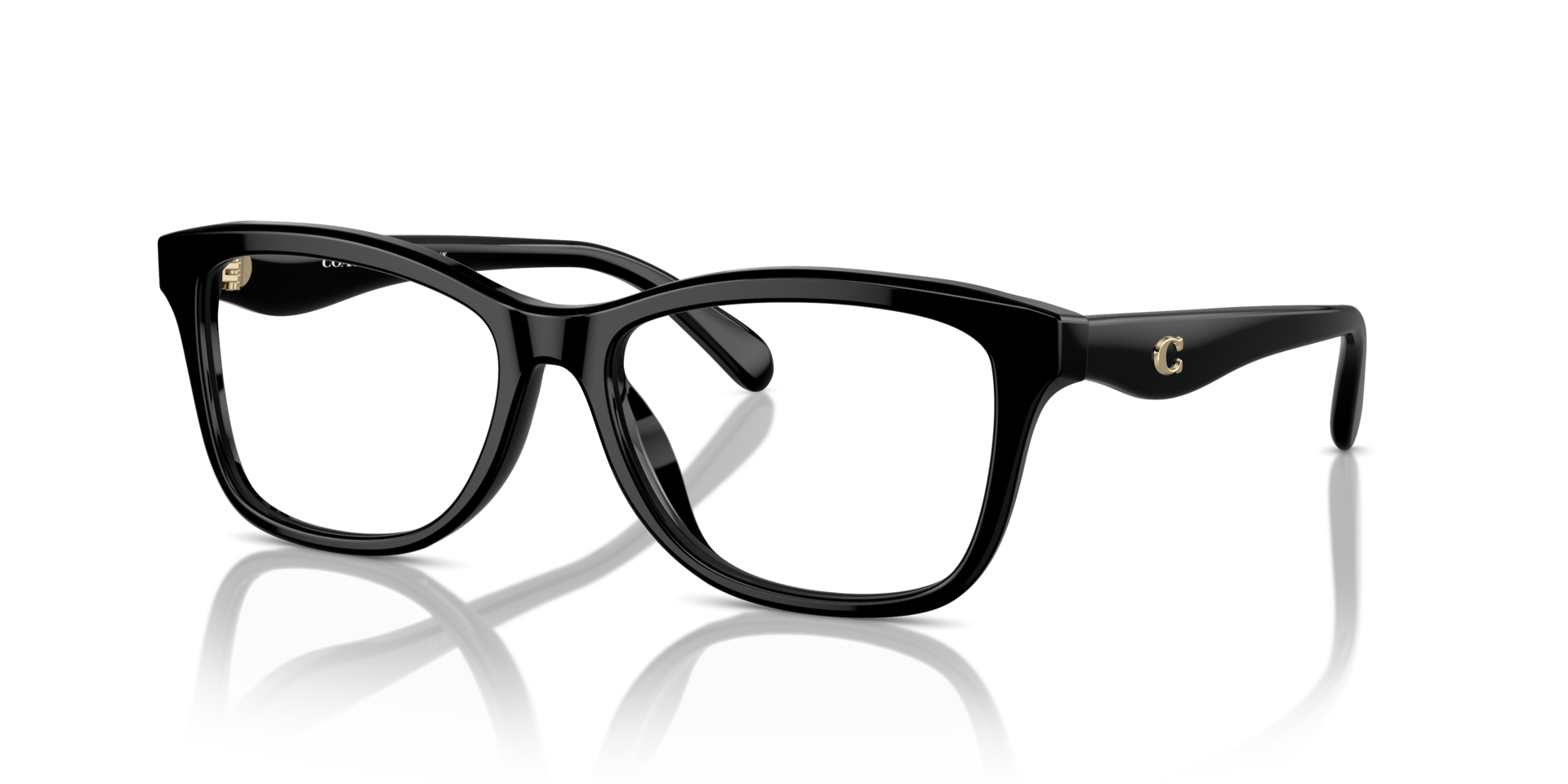 HC6231U Black AcetateEyeglass Frames for Glasses Direct, Angle View