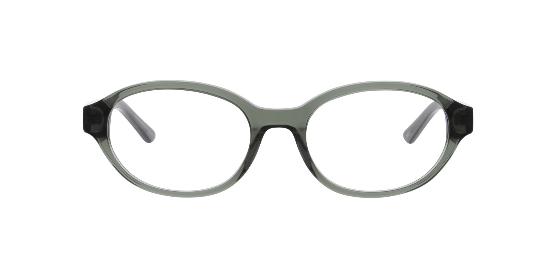 Macey Transparent Green AcetateEyeglass Frames for Glasses Direct, Front View