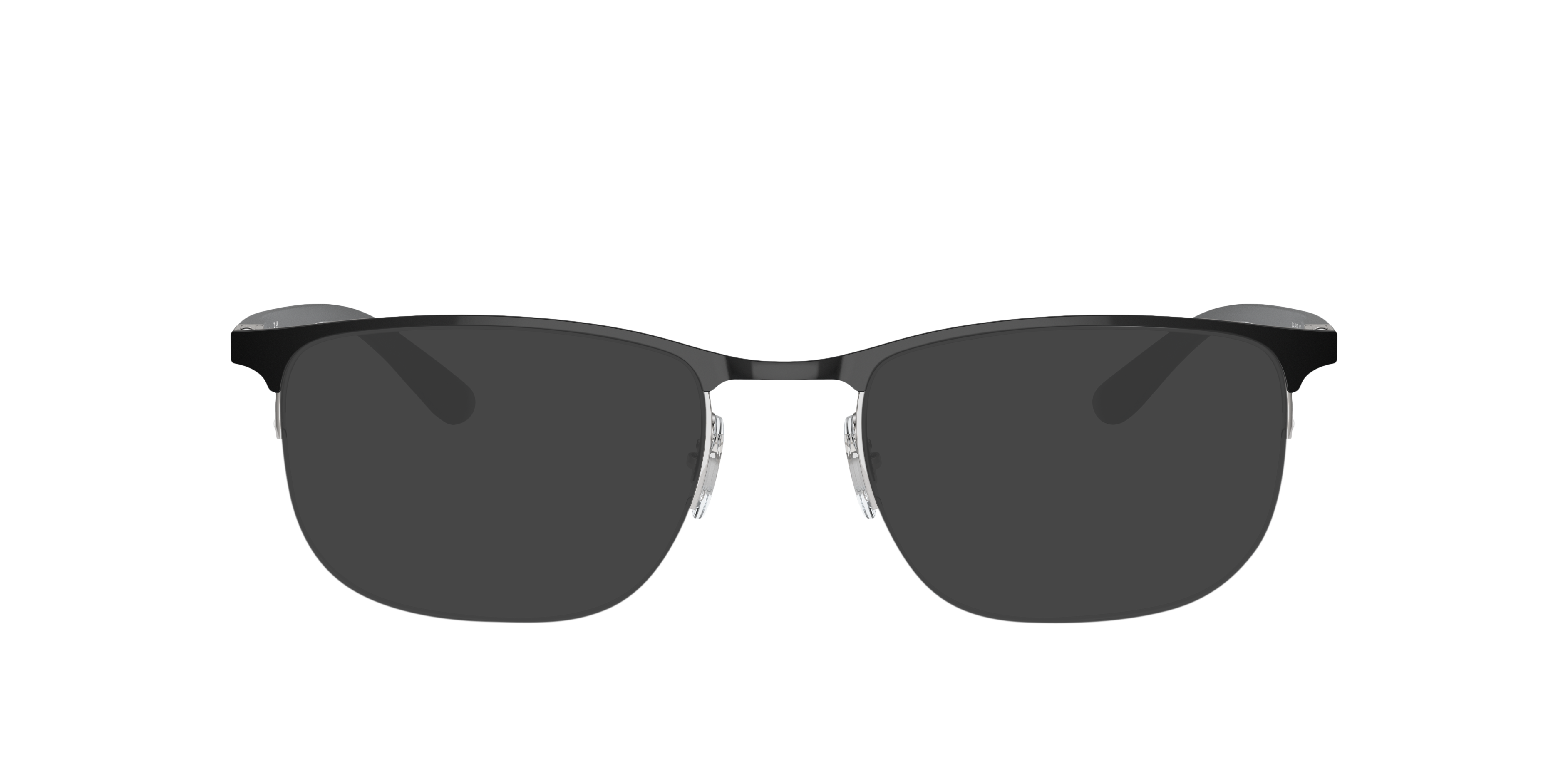 RB6513 Black On Silver MetalEyeglass Frames for Glasses Direct, with Tinted Lenses