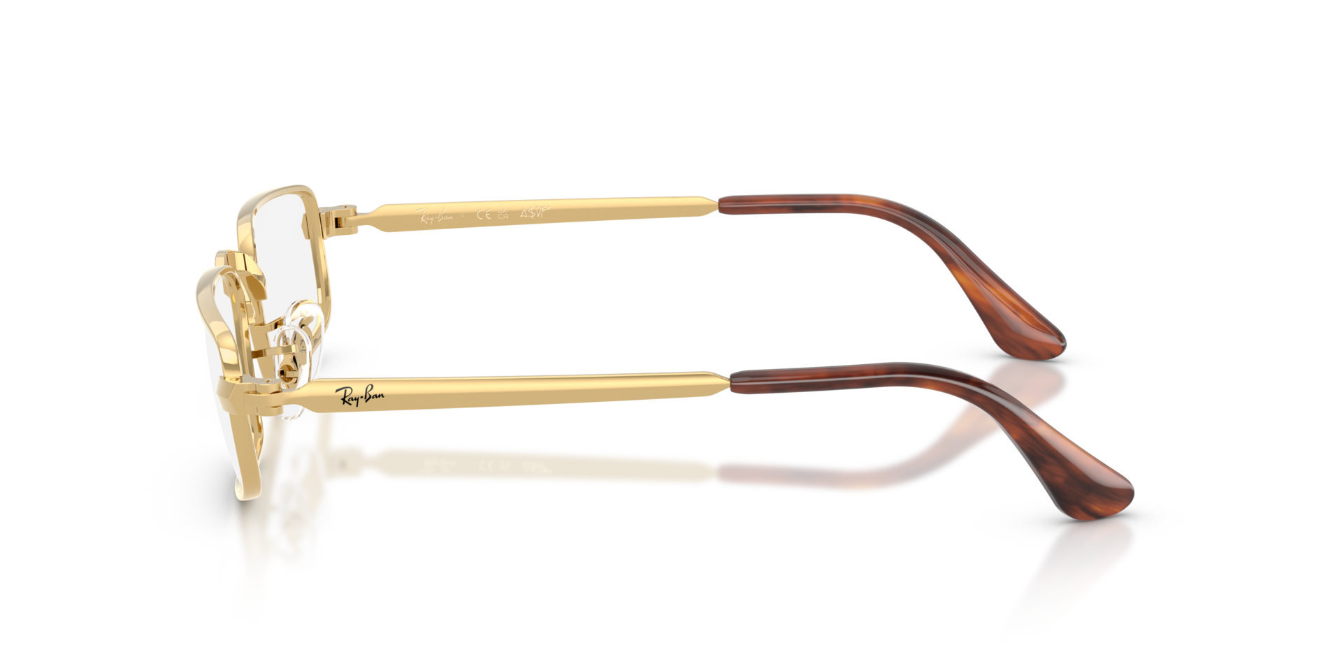 RB3927V Arista Gold MetalEyeglass Frames for Glasses Direct, Side View