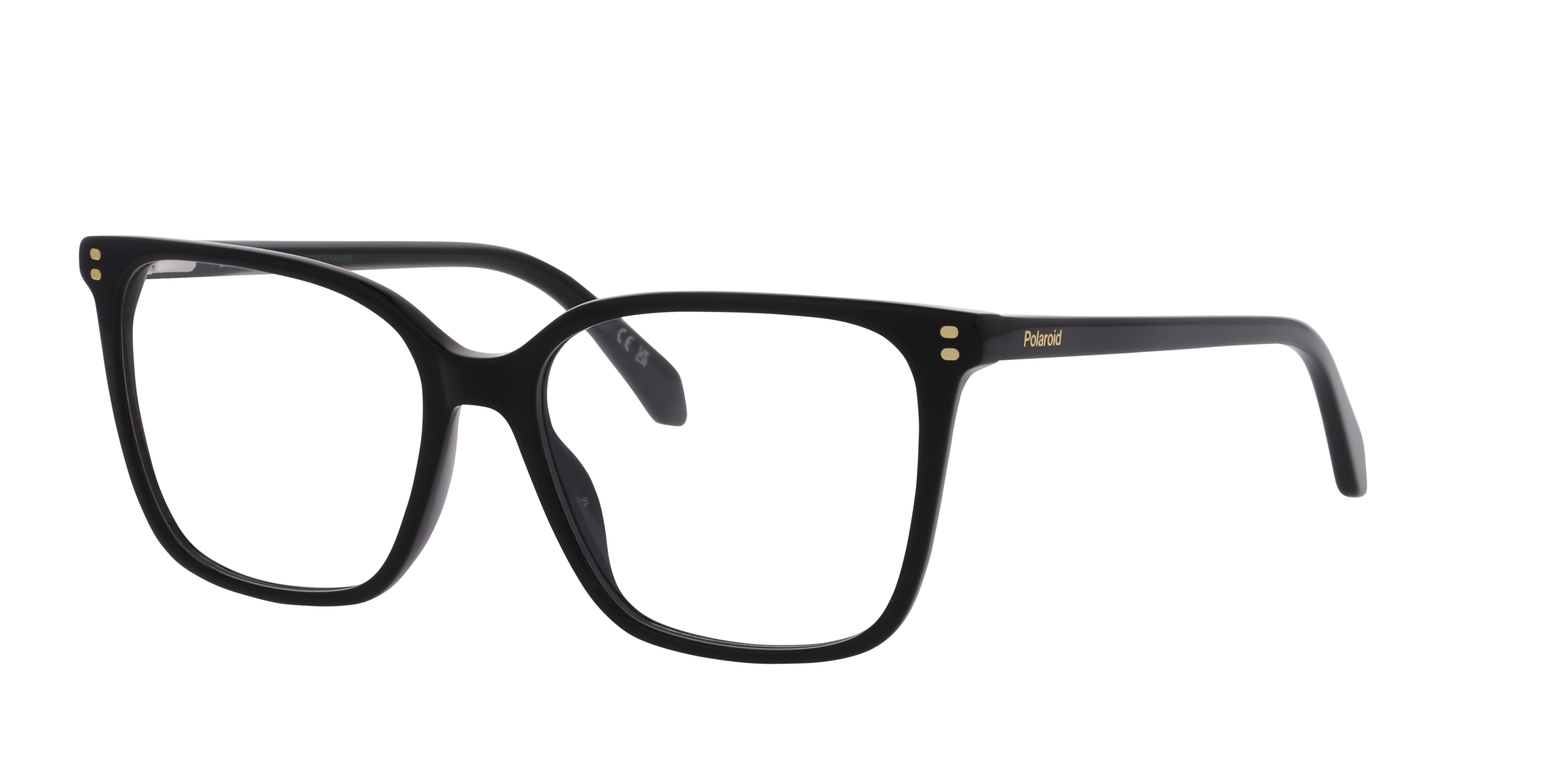PLD D606 Black AcetateEyeglass Frames for Glasses Direct, Angle View