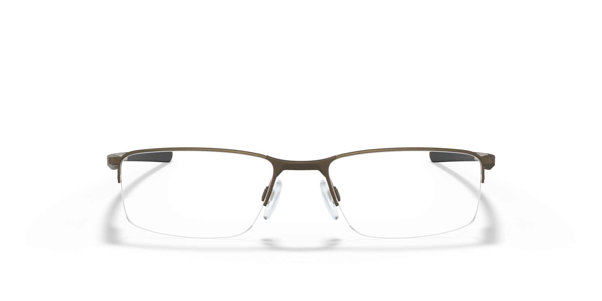 Socket 5.5 Satin Lead MetalEyeglass Frames for Glasses Direct, Front View