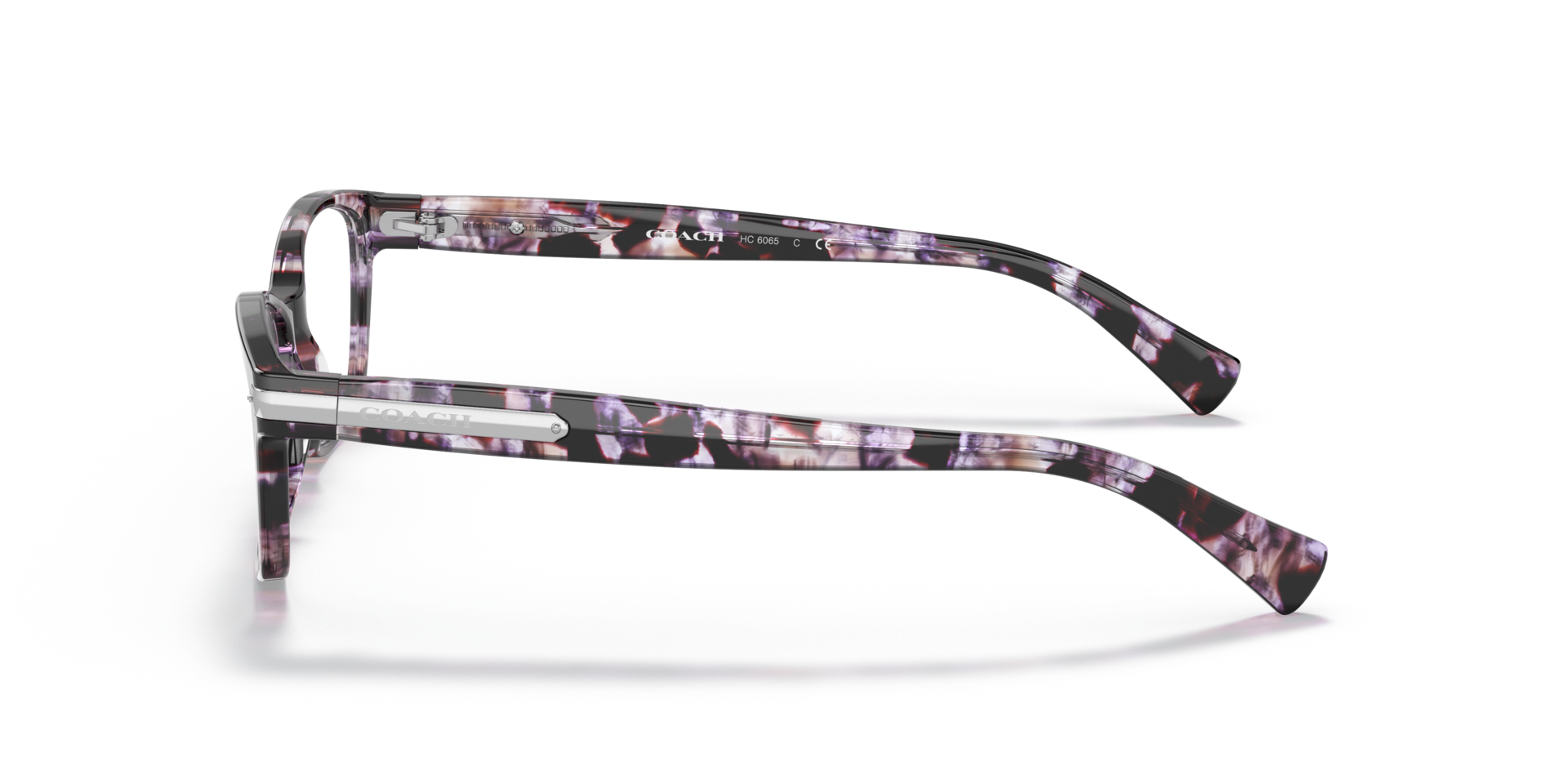 HC6065 Purple Tortoise AcetateEyeglass Frames for Glasses Direct, Side View