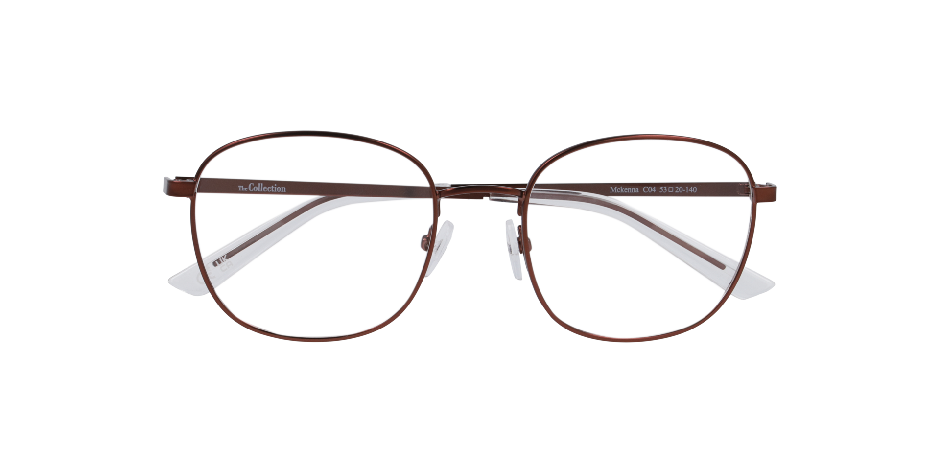Mckenna Brown MetalEyeglass Frames for Glasses Direct, Closed View