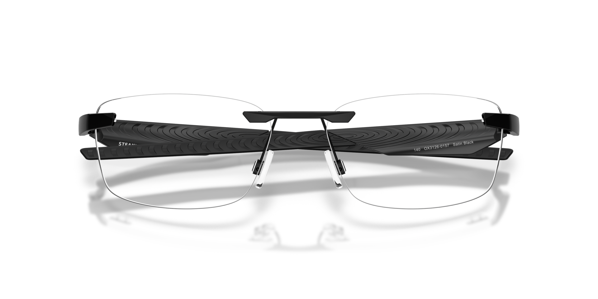 Steakhouse 1.0 Satin Black MetalEyeglass Frames for Glasses Direct, Closed View