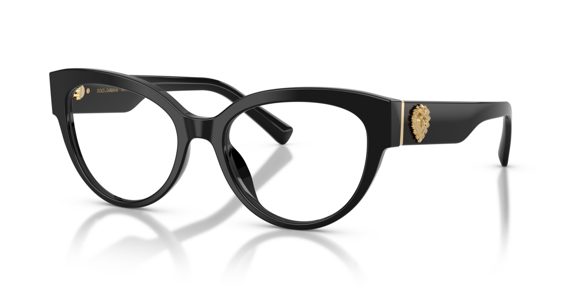DG3440 Black AcetateEyeglass Frames for Glasses Direct, Angle View