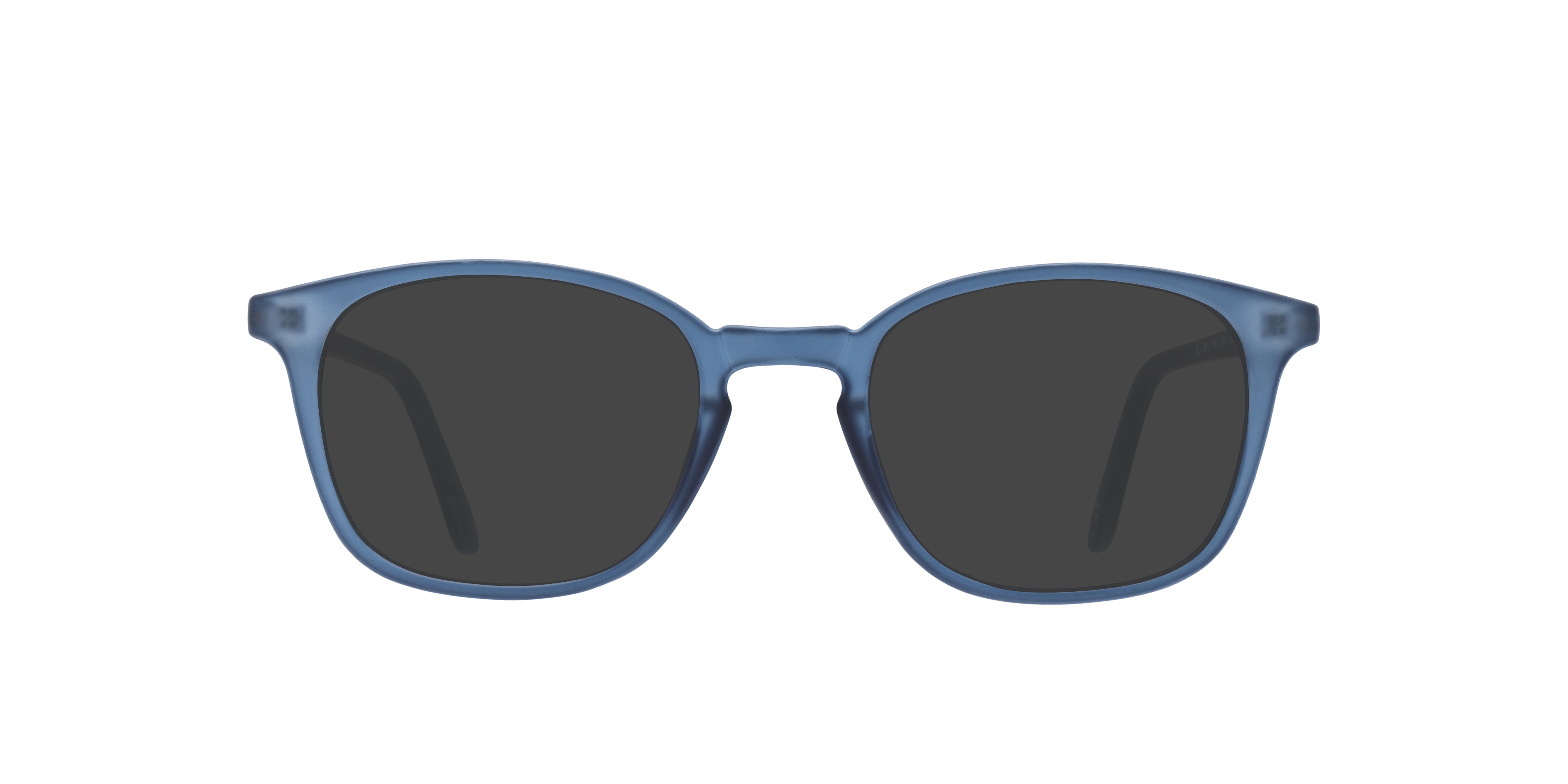 Dax Matte Dark Blue PlasticSunglass Frames for Glasses Direct, with Tinted Lenses