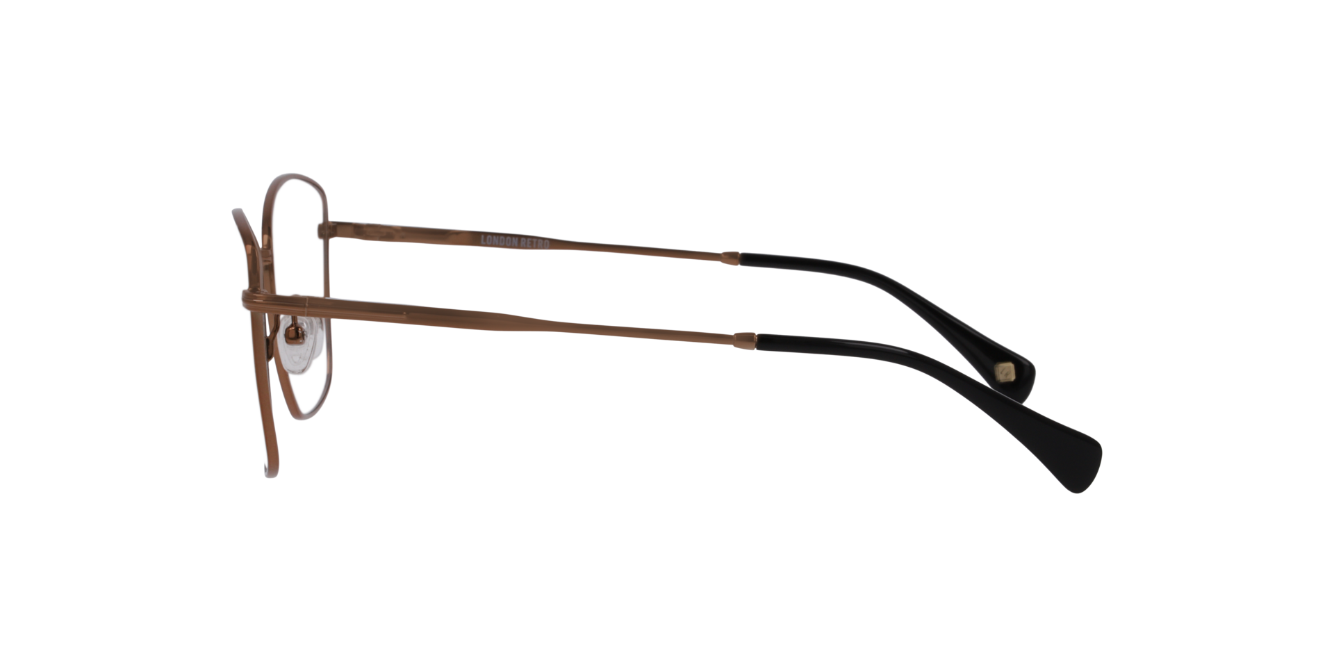 Merton Brown MetalEyeglass Frames for Glasses Direct, Side View