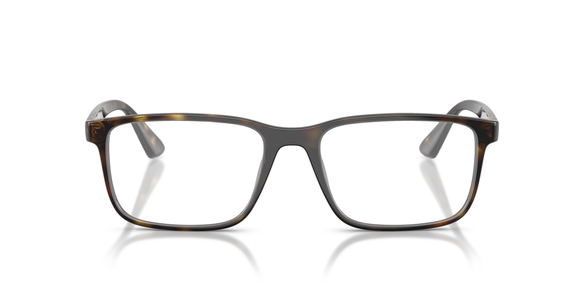 Ray-Ban Unisex Havana Rectangle Plastic Eyeglasses Online - Full Rim - Rb7241d