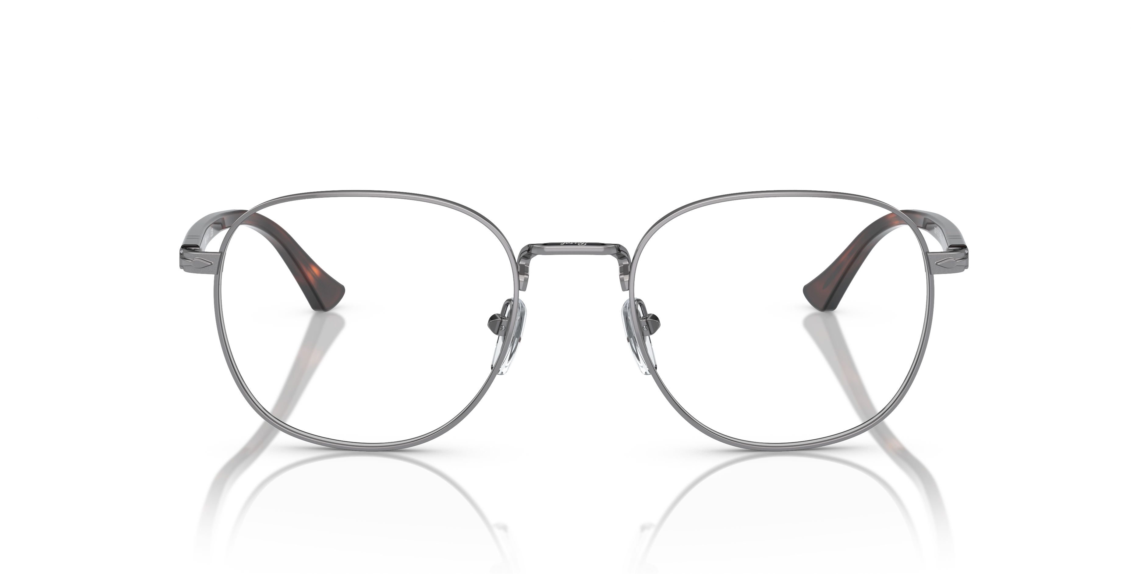 PO1007V Gunmetal MetalEyeglass Frames for Glasses Direct, Front View
