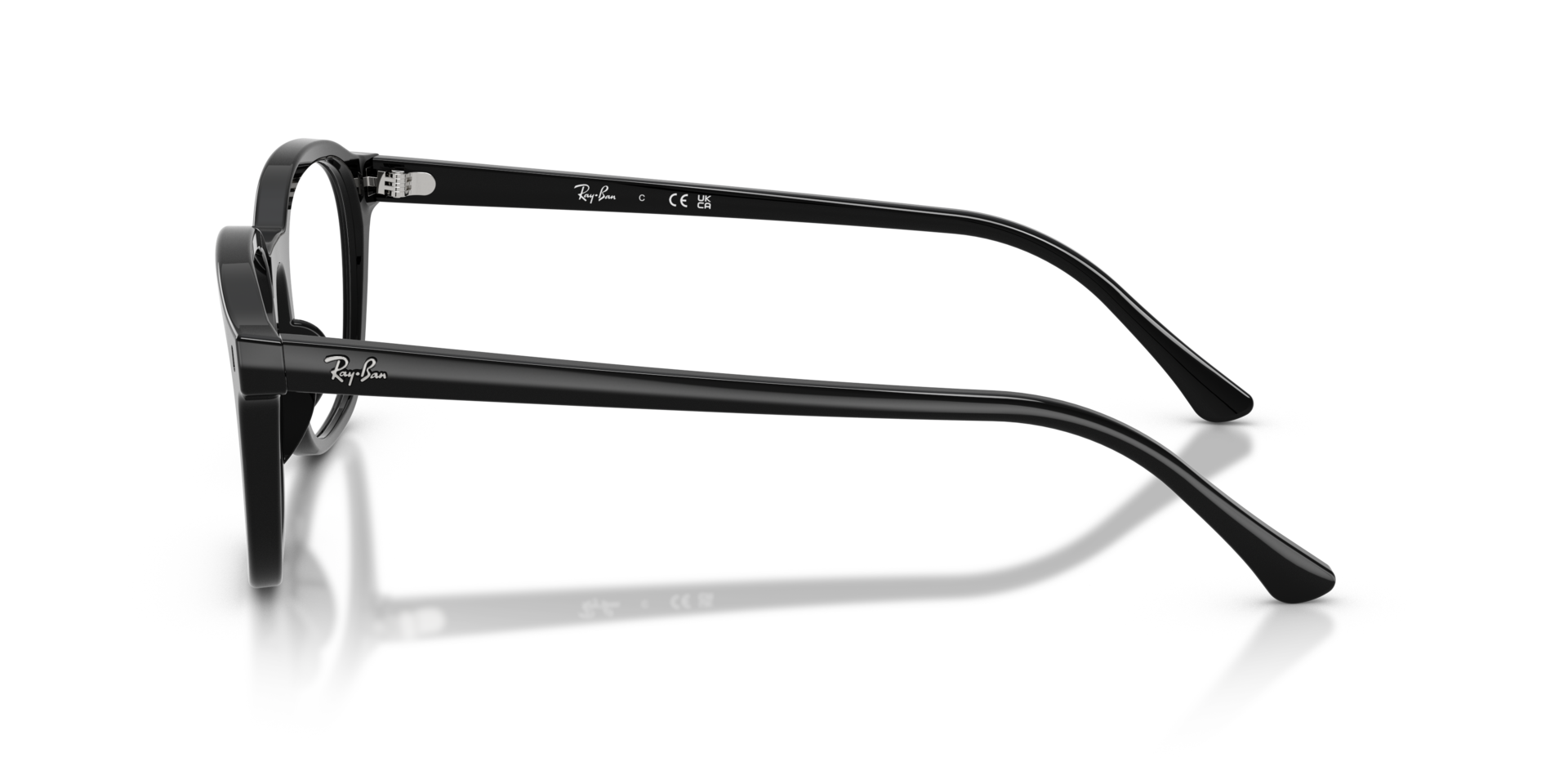 RB5460 Black AcetateEyeglass Frames for Glasses Direct, Side View