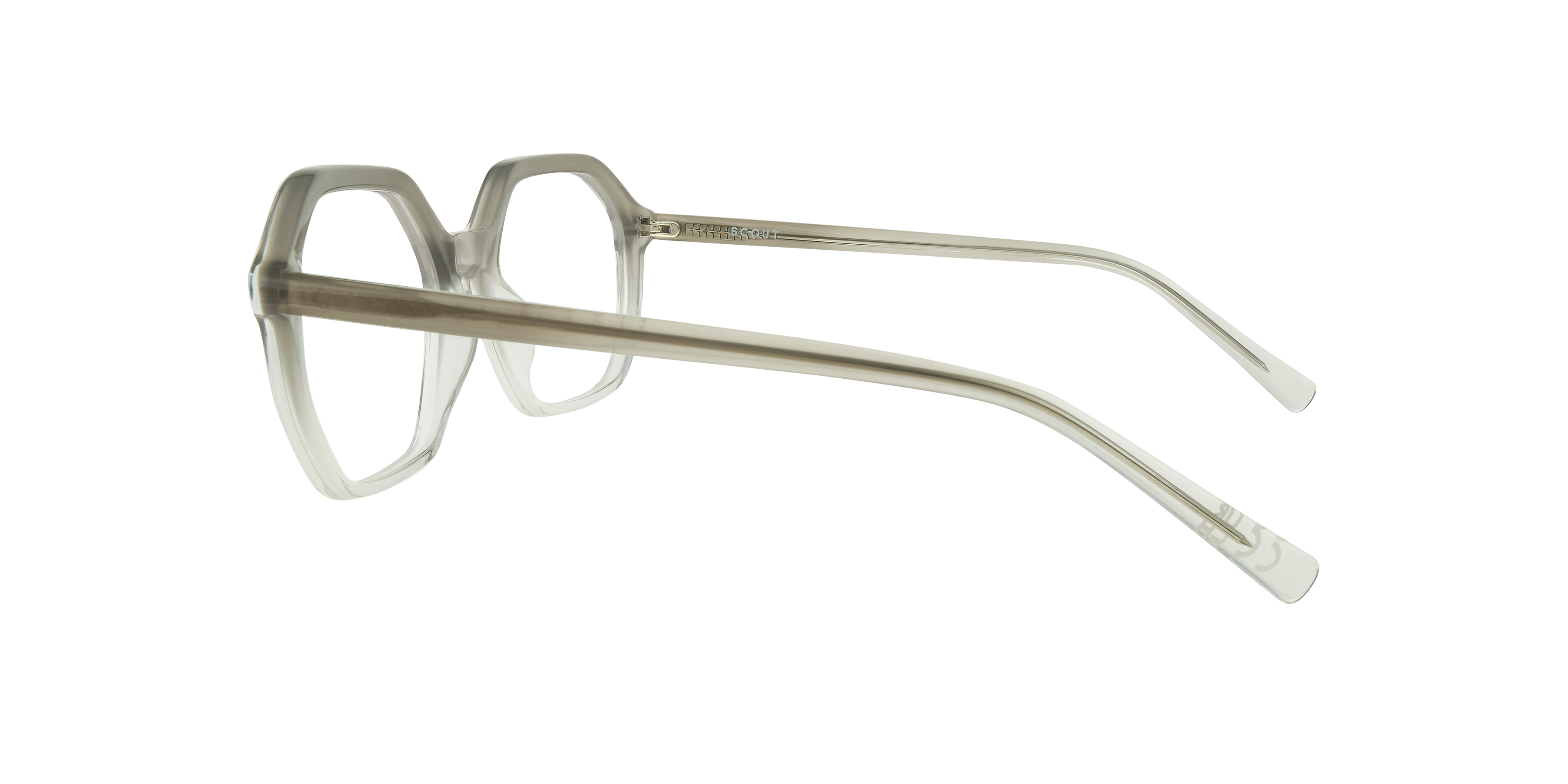 Lola Gradient Grey AcetateEyeglass Frames for Glasses Direct, Side View