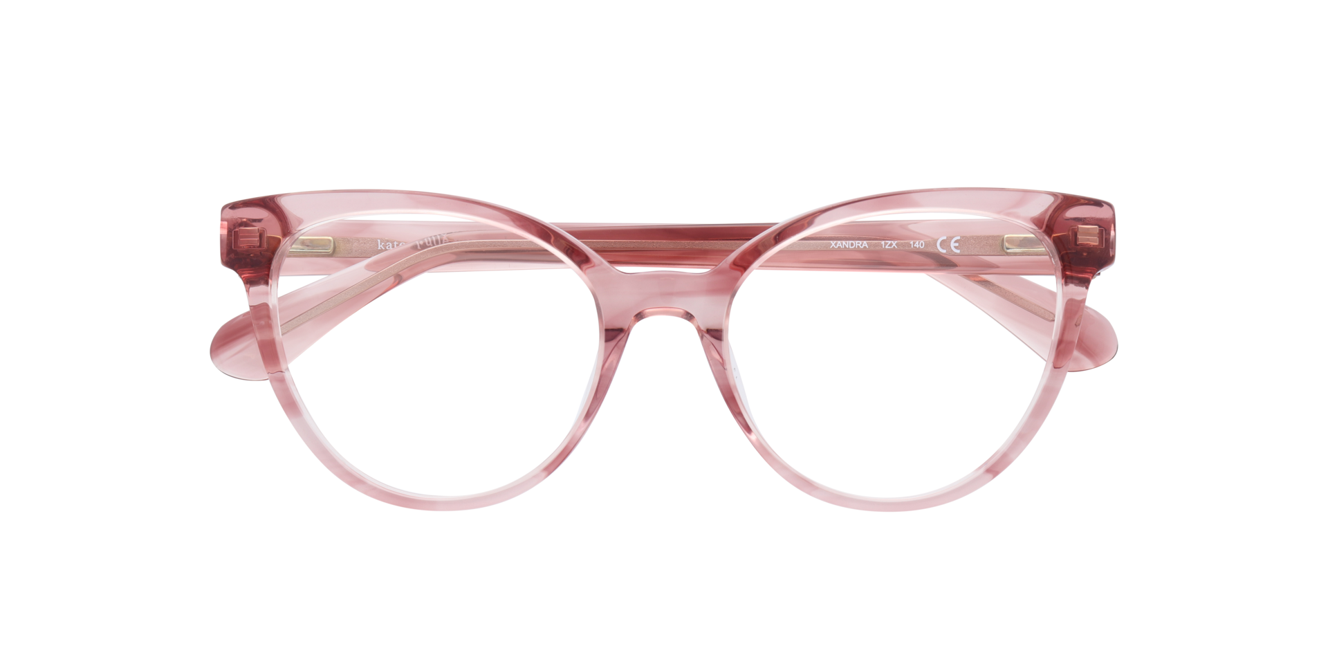 Xandra Pink AcetateEyeglass Frames for Glasses Direct, Closed View