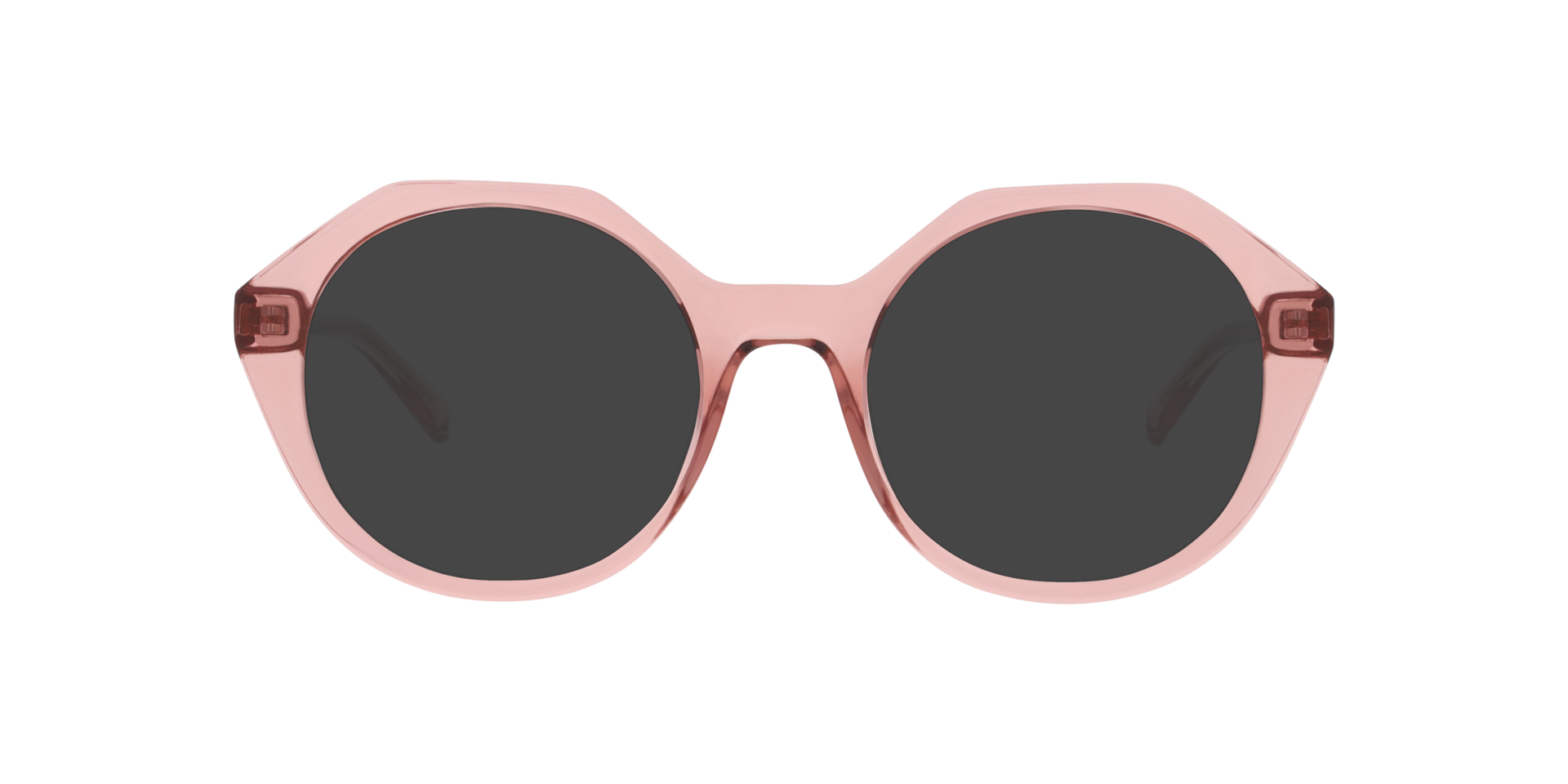 Maria Transparent Nude & Brown PlasticEyeglass Frames for Glasses Direct, with Tinted Lenses