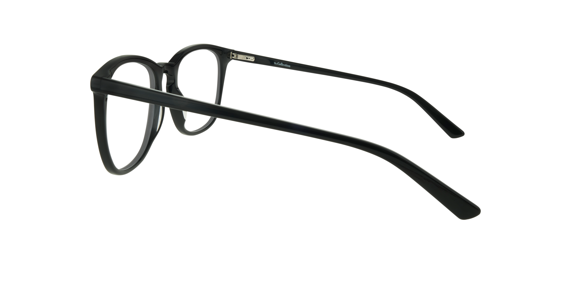 Lawson Shiny Black AcetateEyeglass Frames for Glasses Direct, Side View