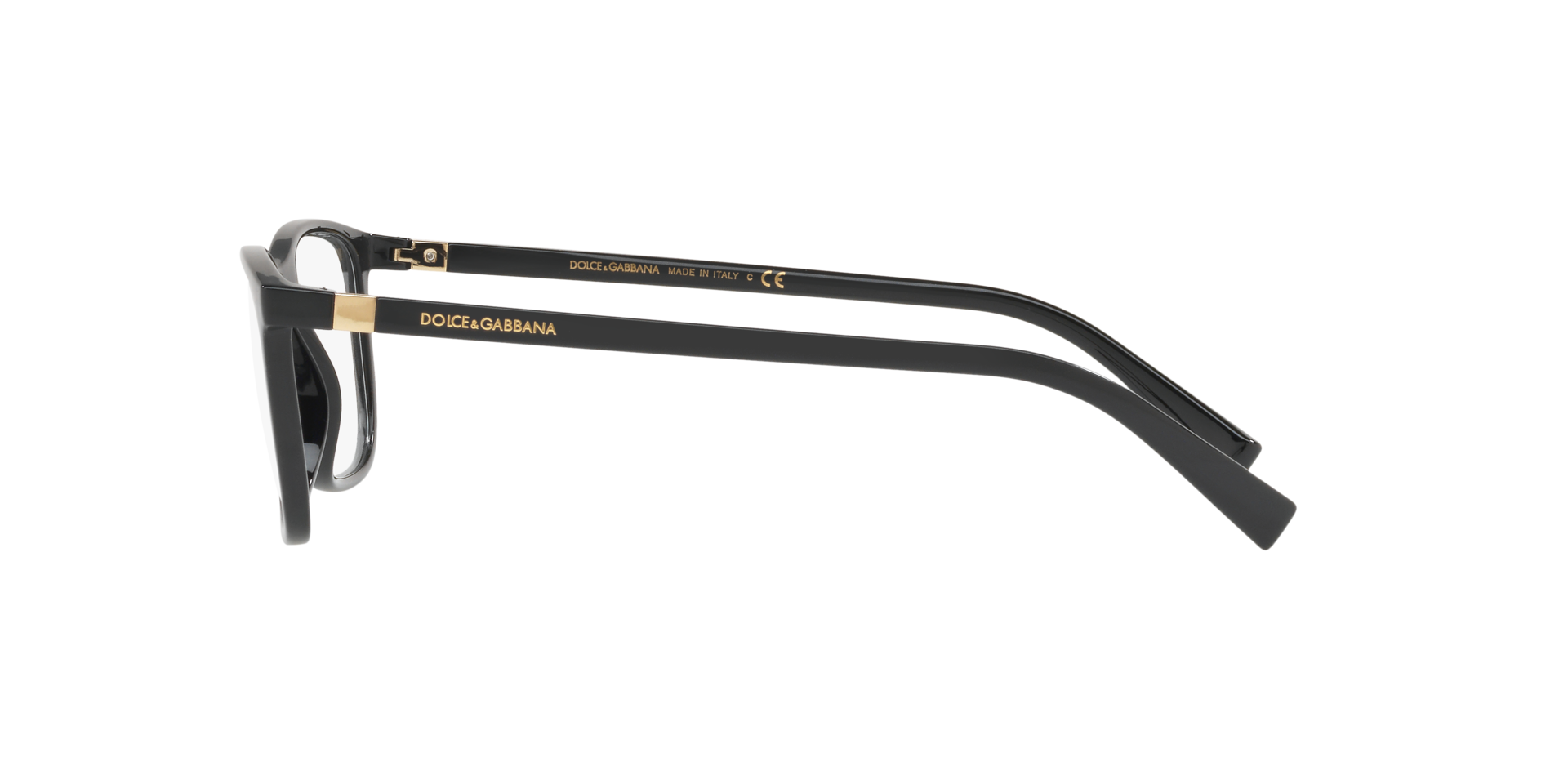 DG5027 Black PlasticEyeglass Frames for Glasses Direct, Side View