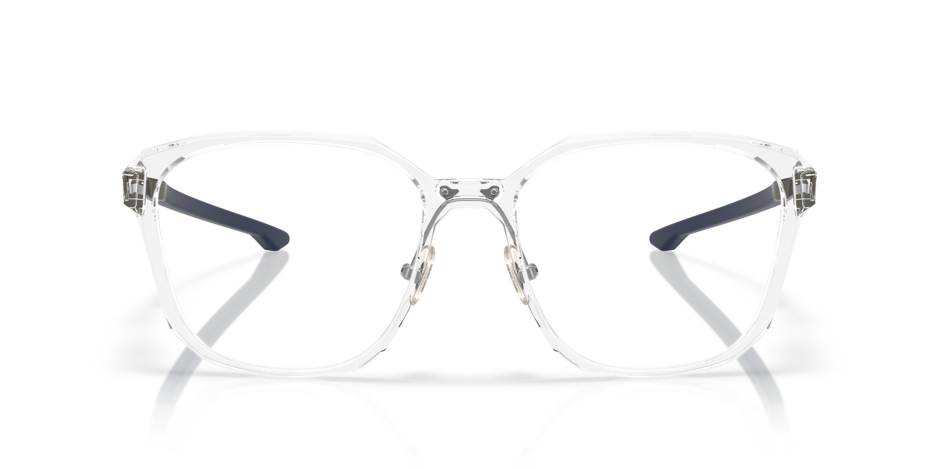 Slender Polished Clear PlasticEyeglass Frames for Glasses Direct, Front View